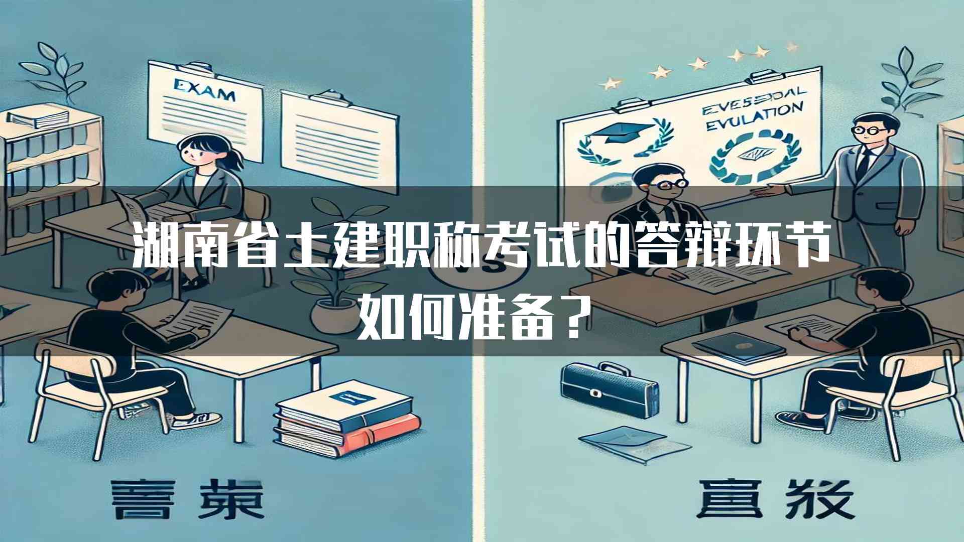 湖南省土建职称考试的答辩环节如何准备？