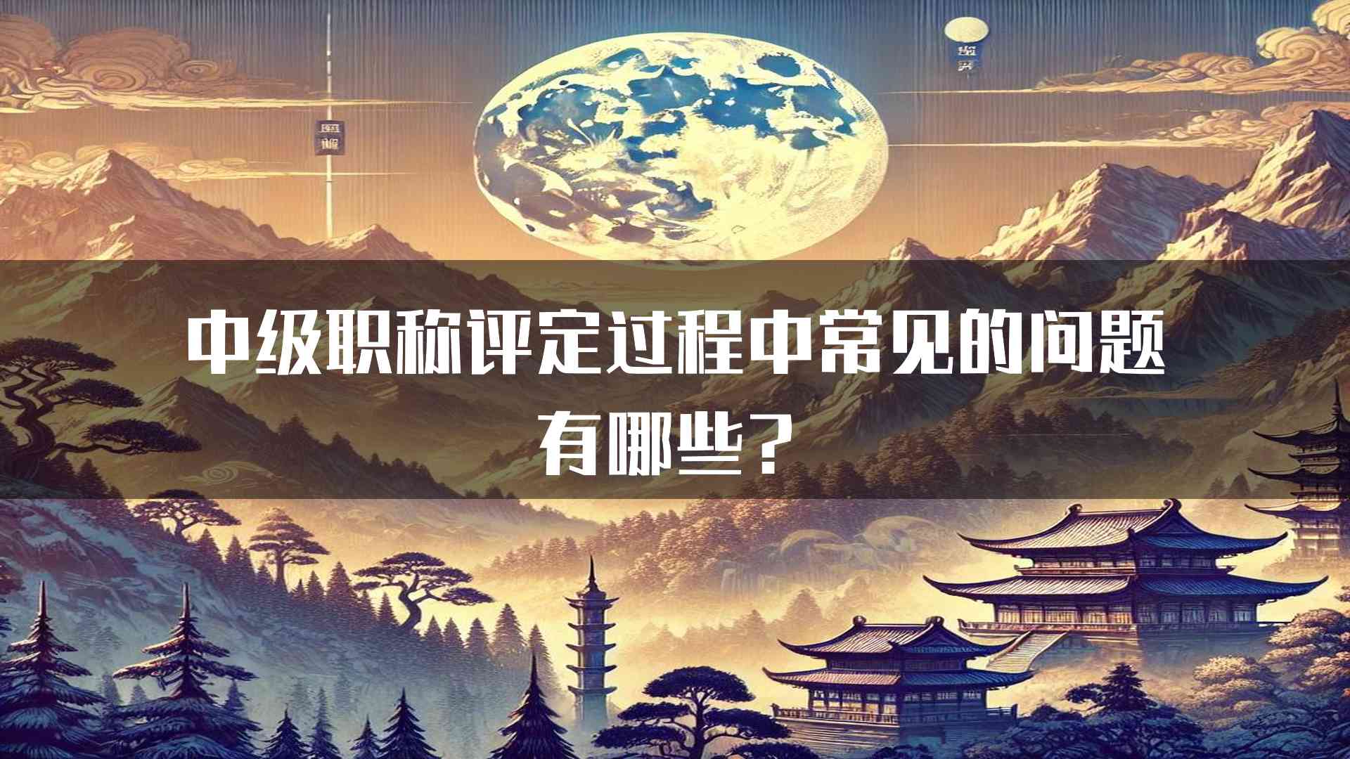 中级职称评定过程中常见的问题有哪些？