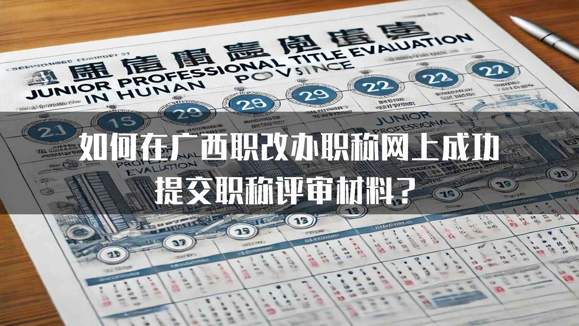 如何在广西职改办职称网上成功提交职称评审材料？