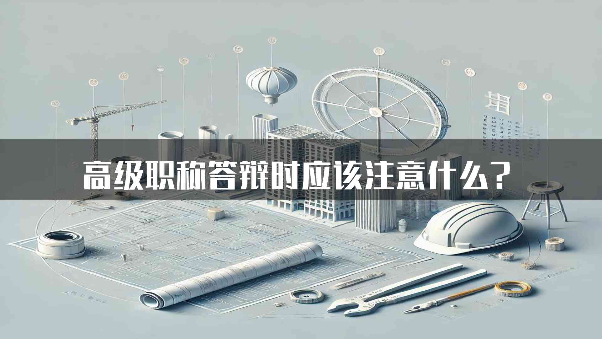 高级职称答辩时应该注意什么？