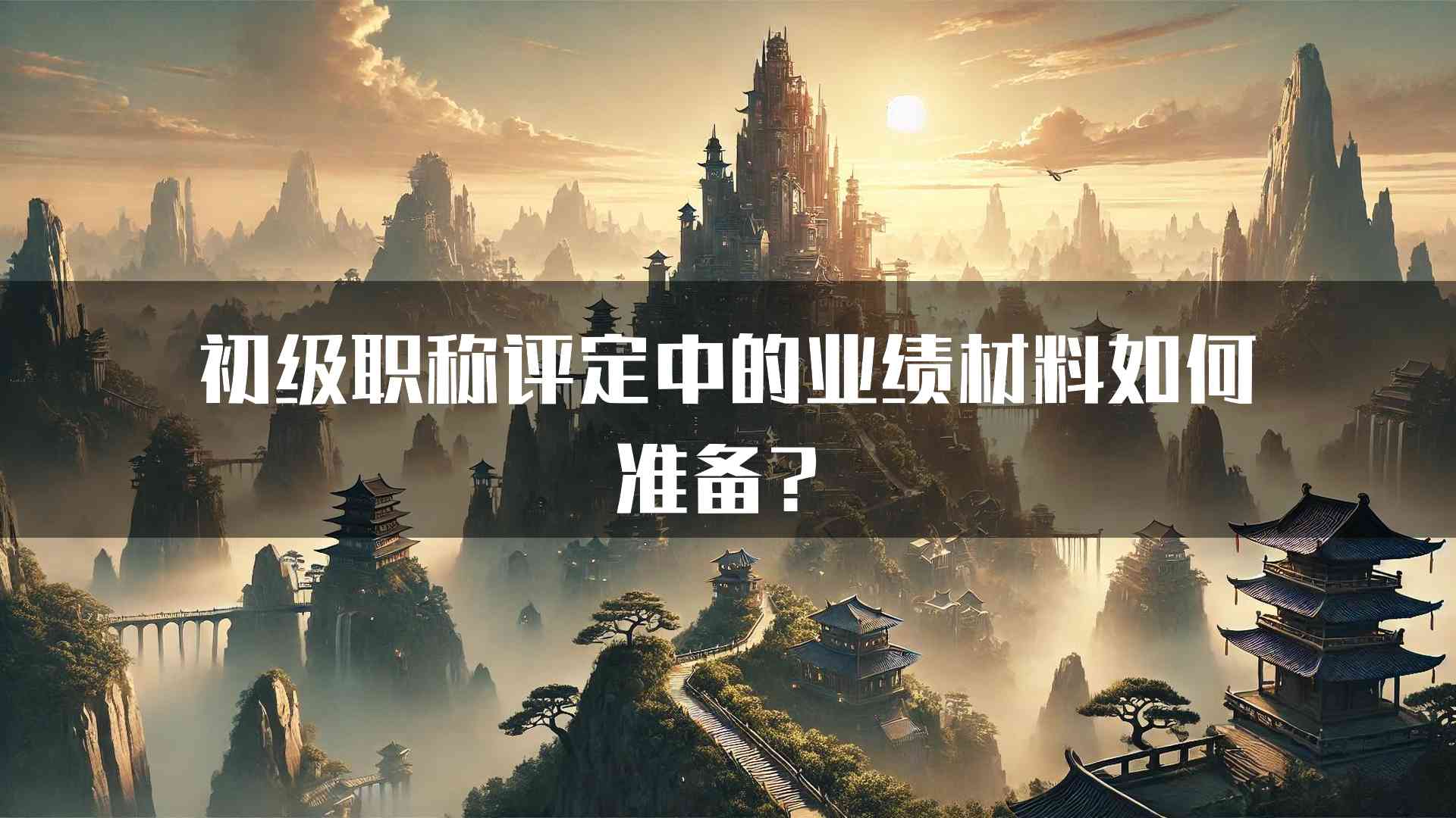 初级职称评定中的业绩材料如何准备？