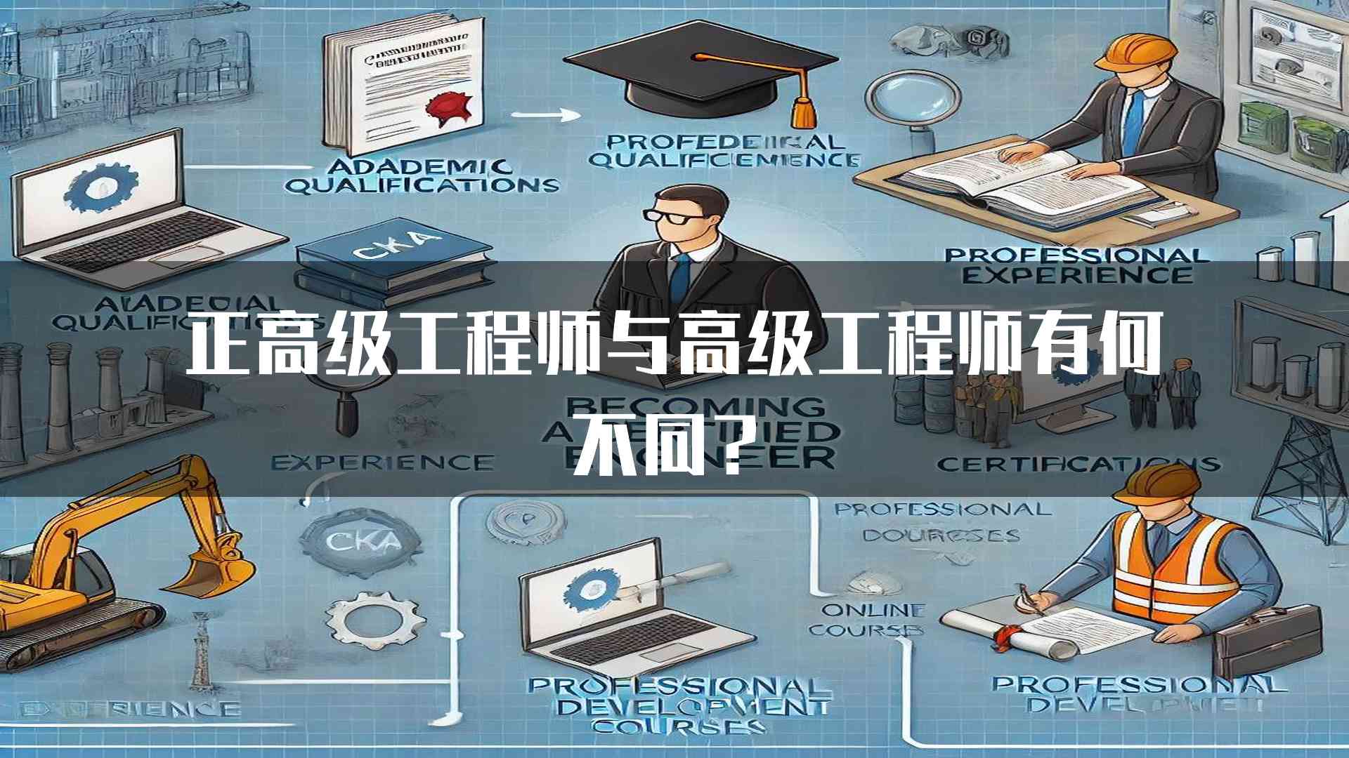 正高级工程师与高级工程师有何不同？