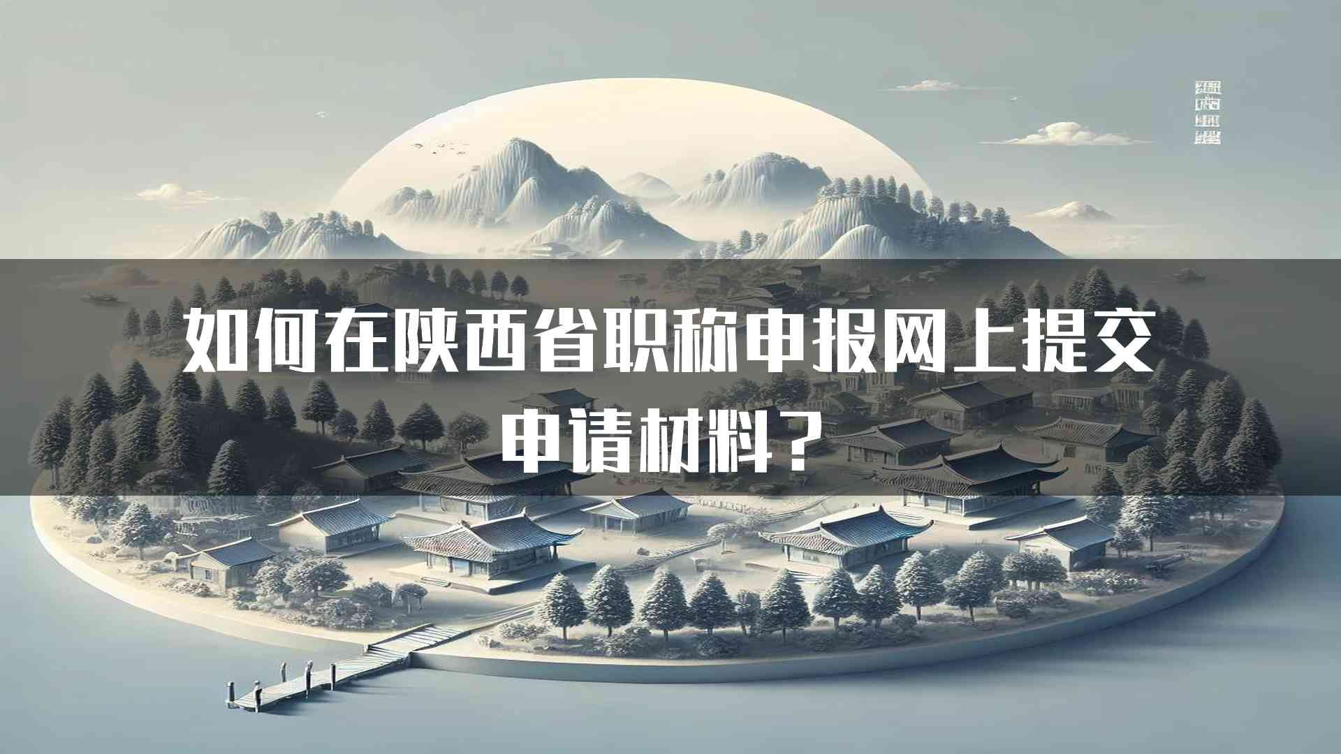 如何在陕西省职称申报网上提交申请材料？