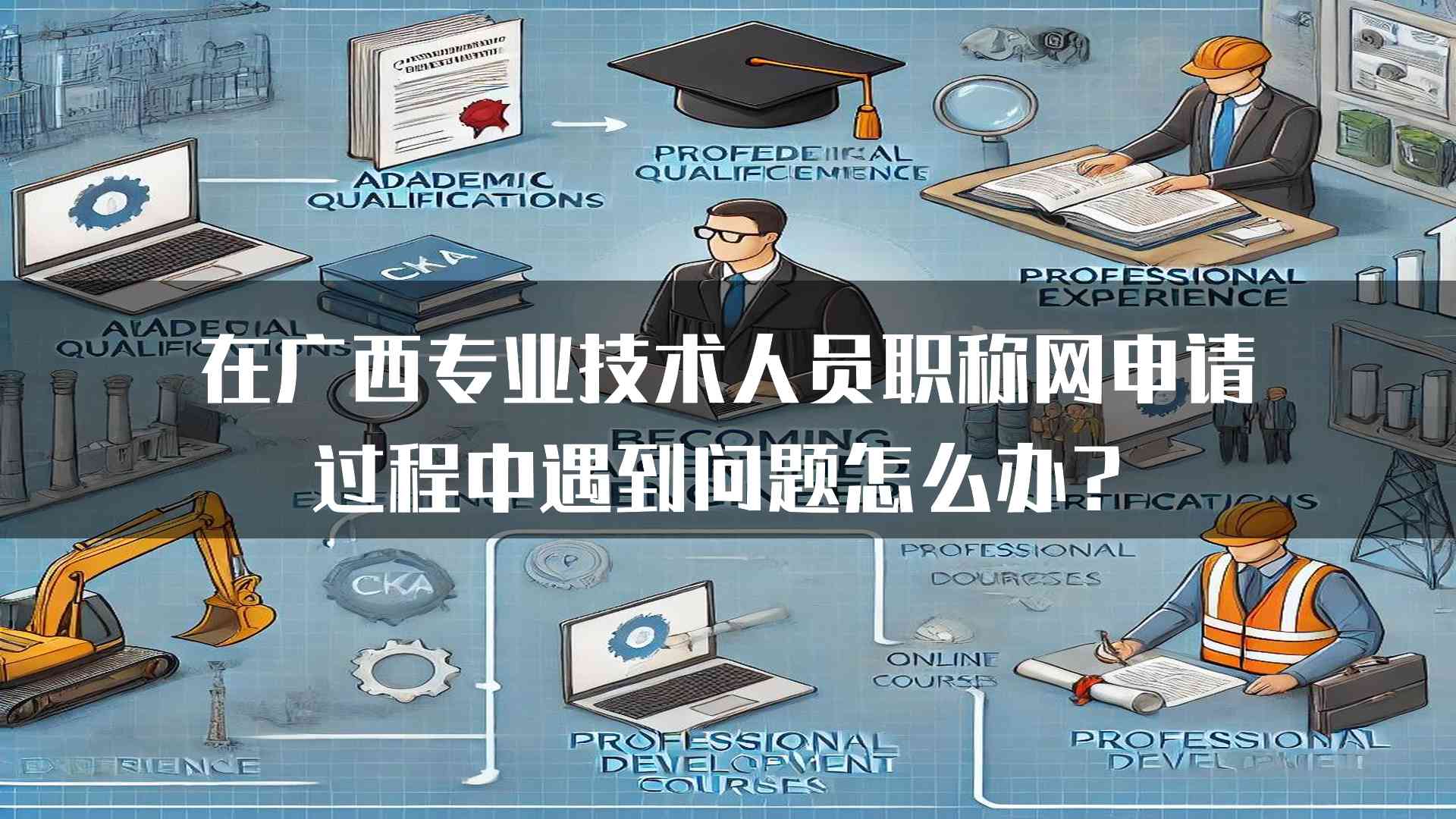 在广西专业技术人员职称网申请过程中遇到问题怎么办？