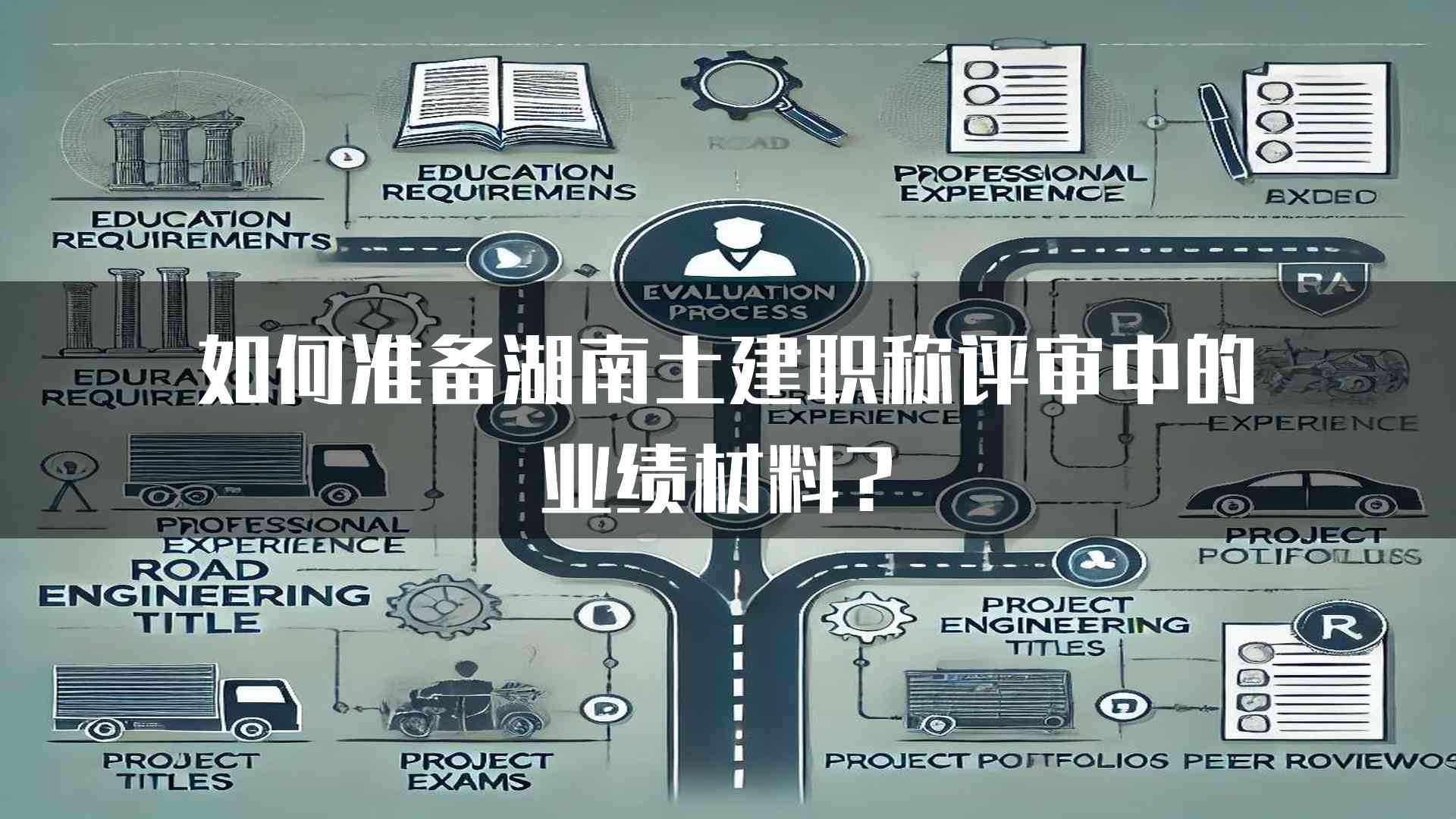 如何准备湖南土建职称评审中的业绩材料？