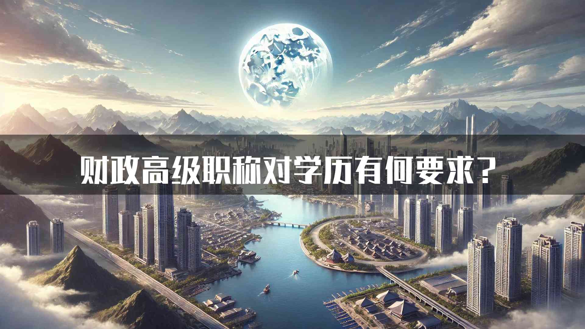 财政高级职称对学历有何要求？