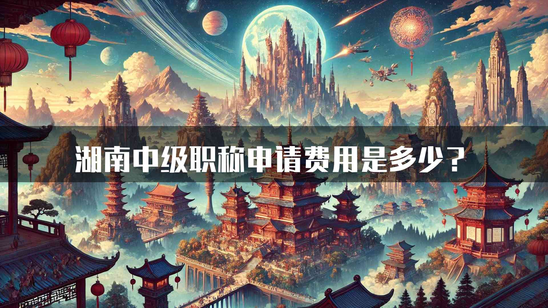 湖南中级职称申请费用是多少？