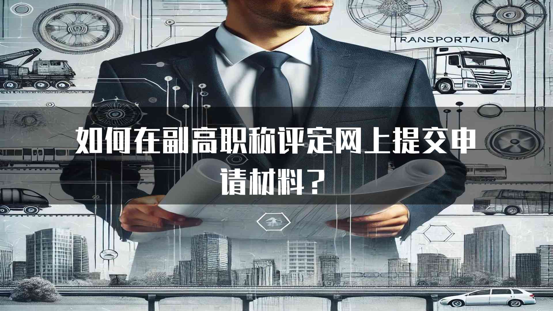 如何在副高职称评定网上提交申请材料？