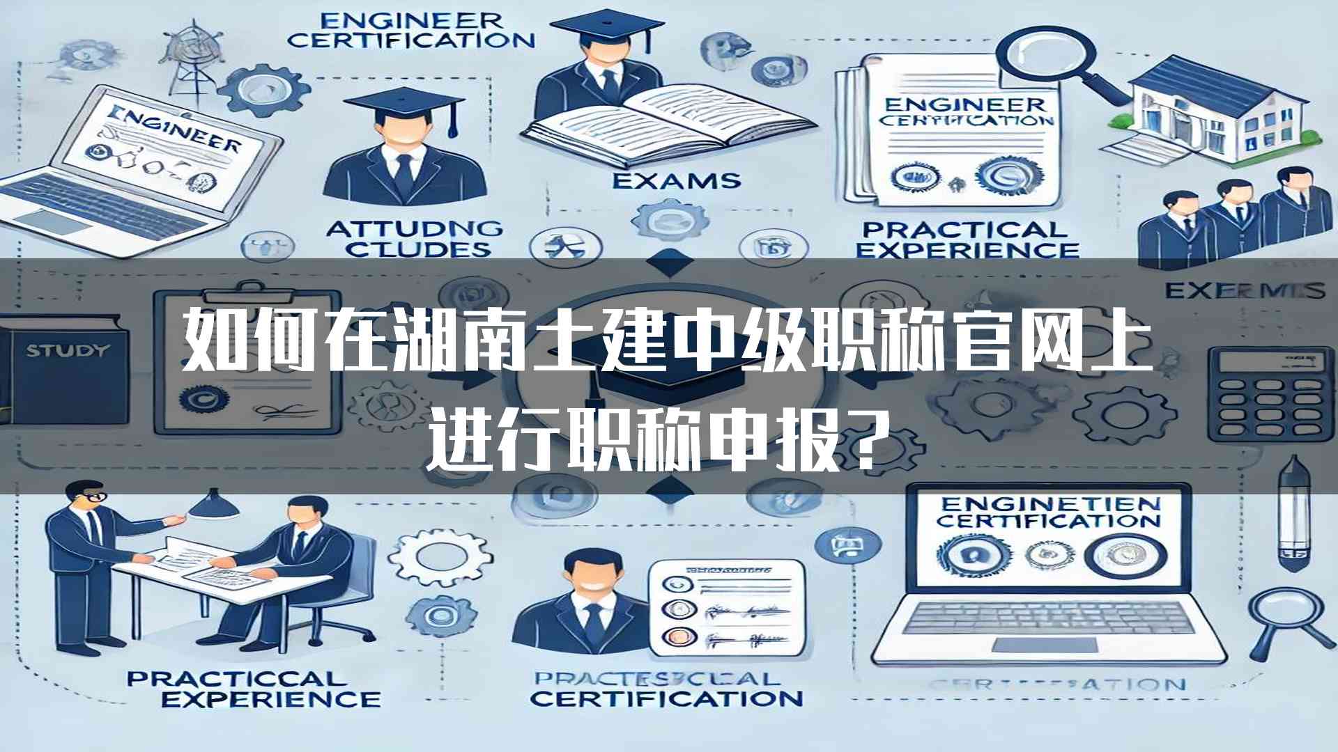 如何在湖南土建中级职称官网上进行职称申报？