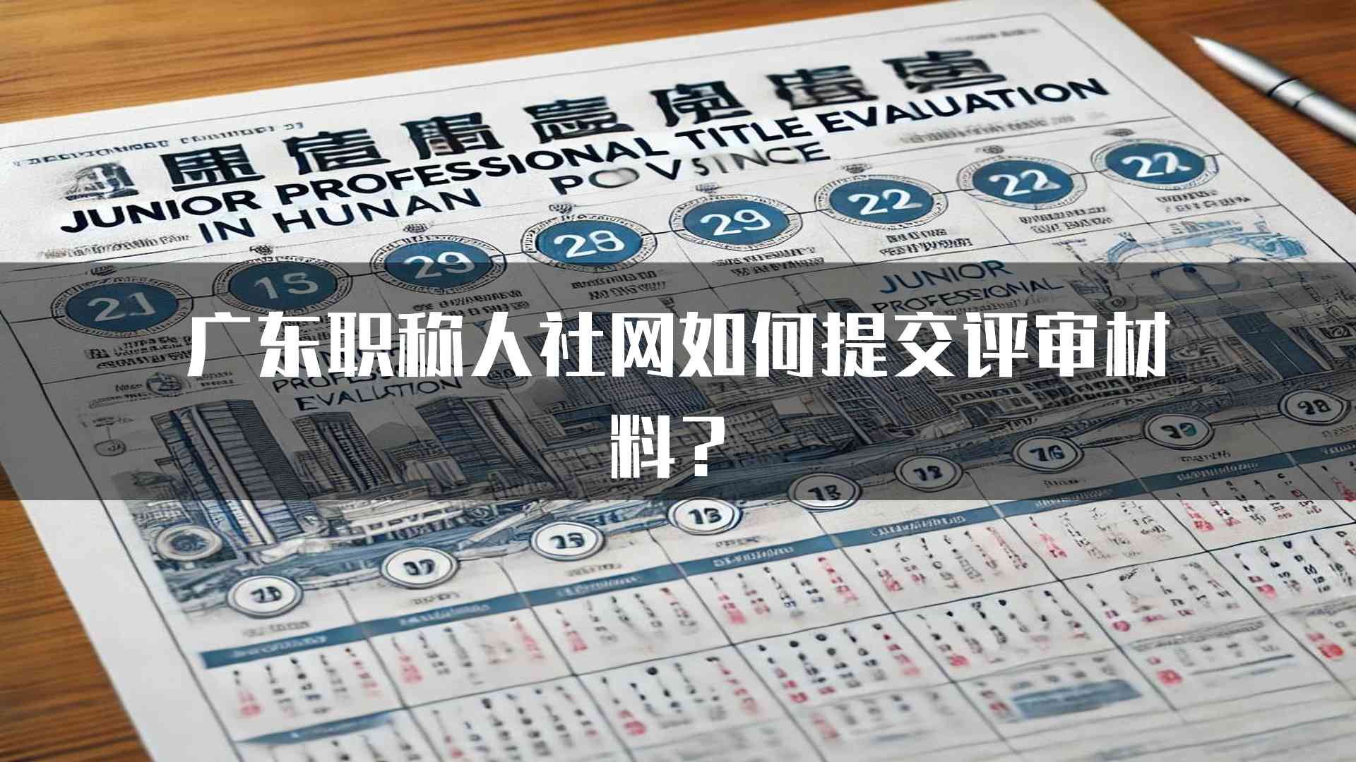 广东职称人社网如何提交评审材料？