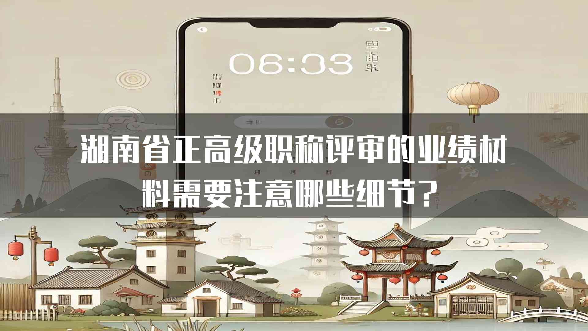 湖南省正高级职称评审的业绩材料需要注意哪些细节？