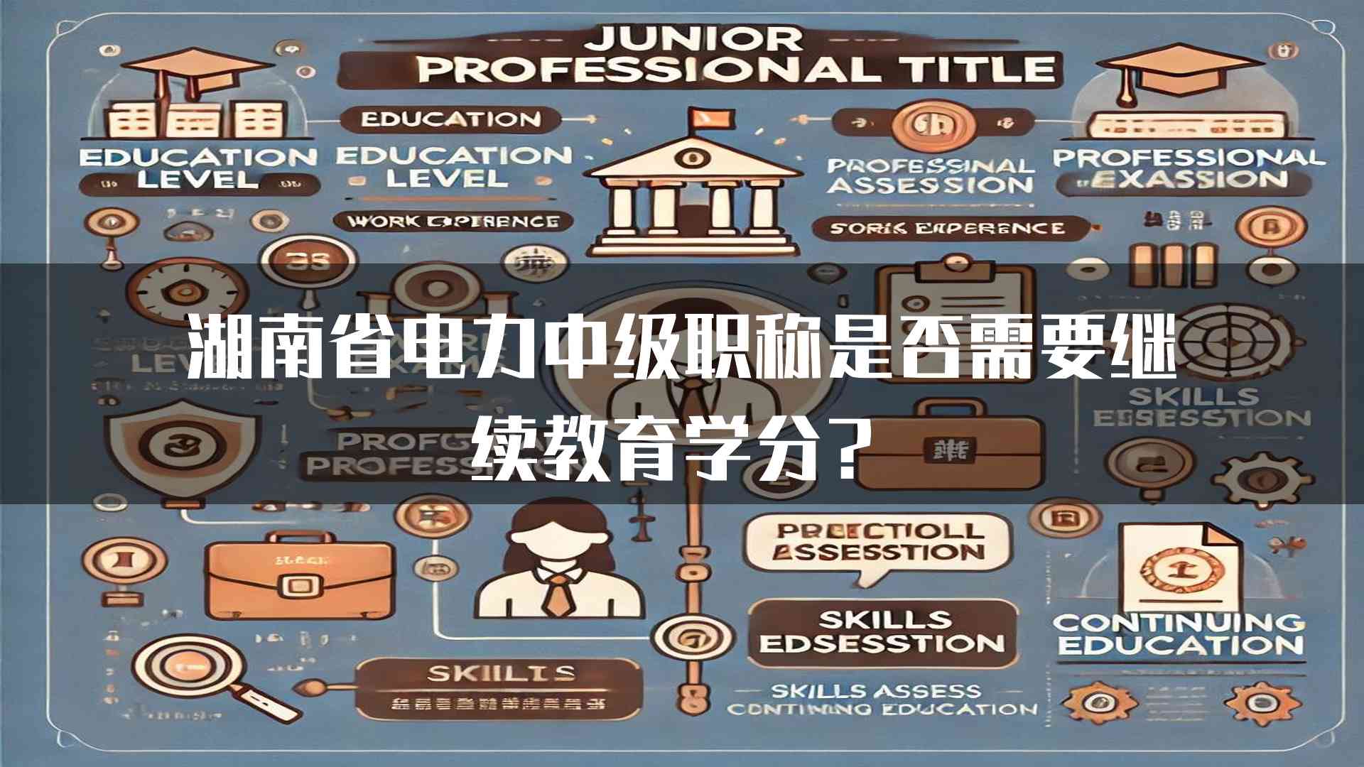 湖南省电力中级职称是否需要继续教育学分？