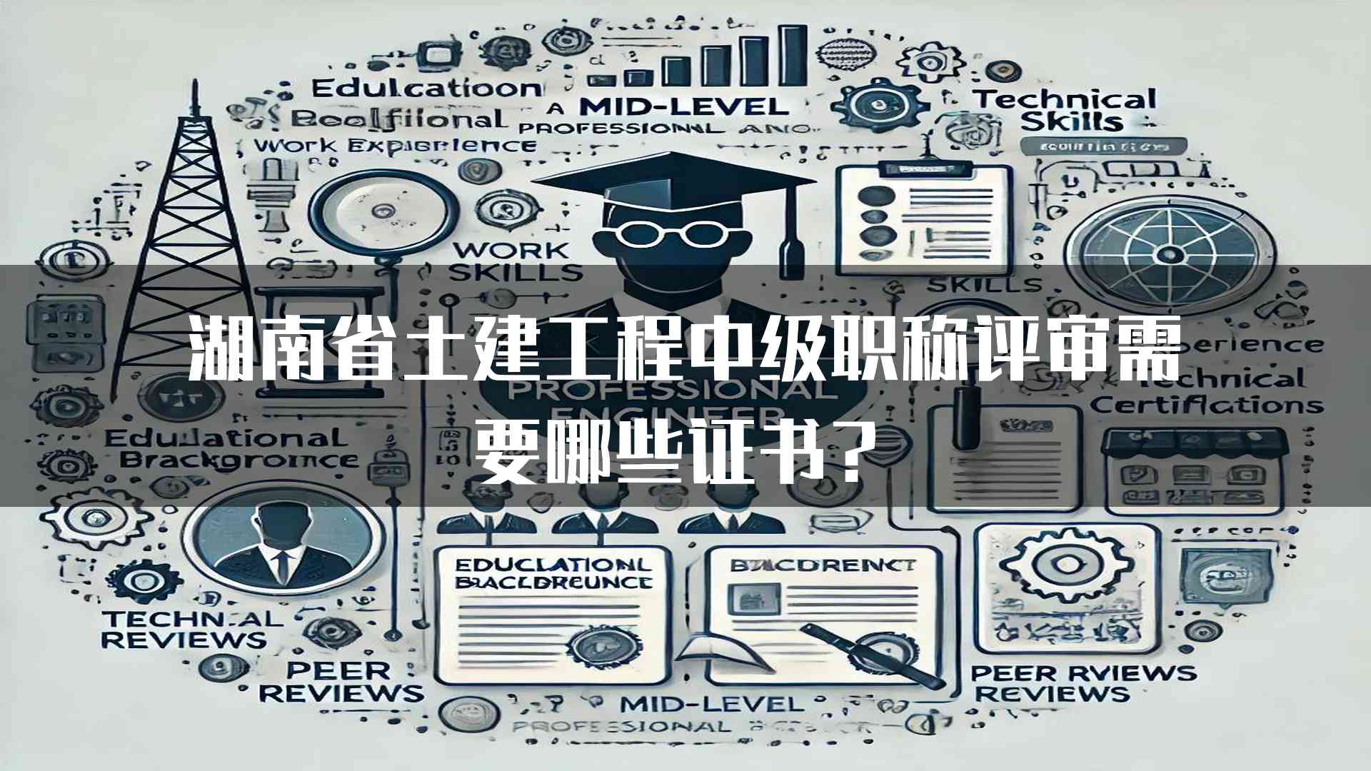 湖南省土建工程中级职称评审需要哪些证书？