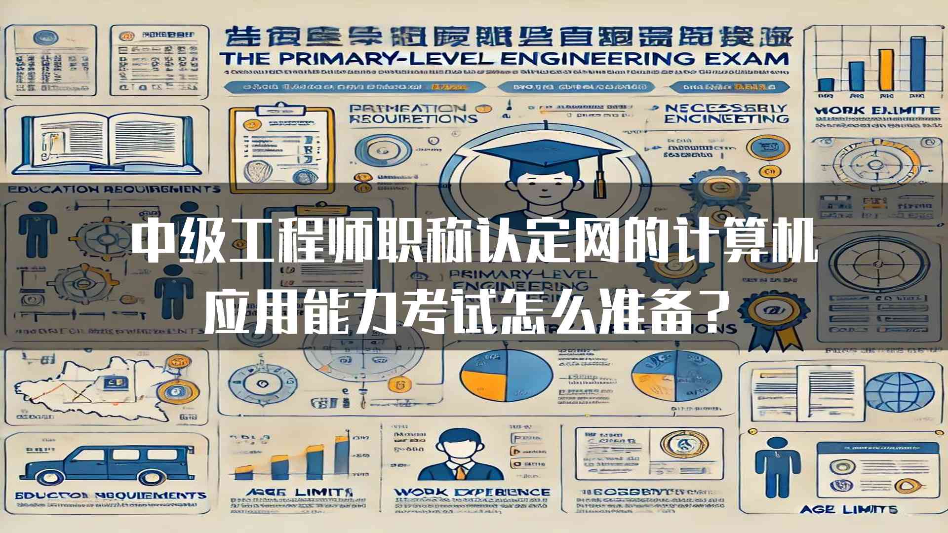 中级工程师职称认定网的计算机应用能力考试怎么准备？