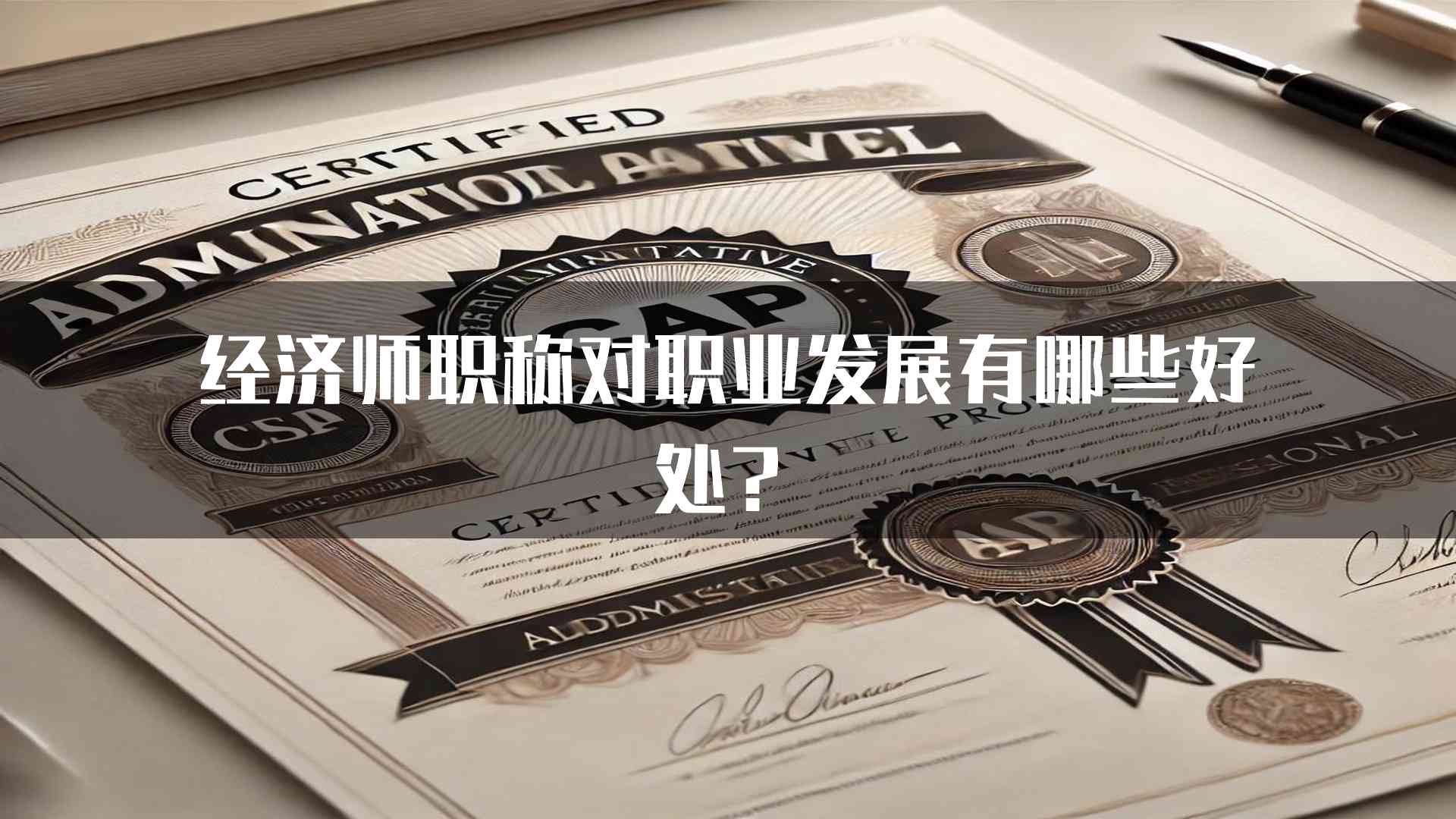 经济师职称对职业发展有哪些好处？