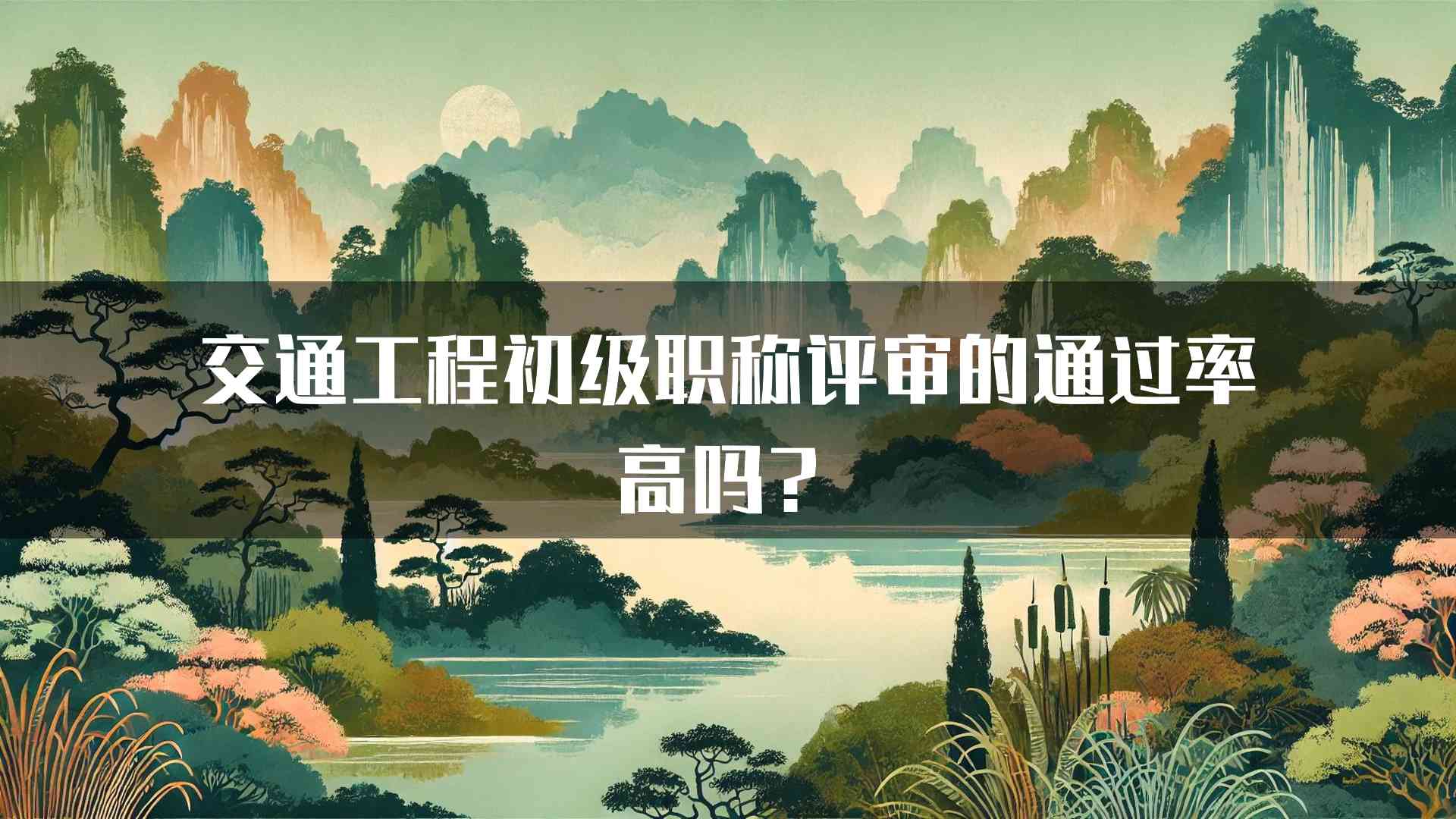 交通工程初级职称评审的通过率高吗？