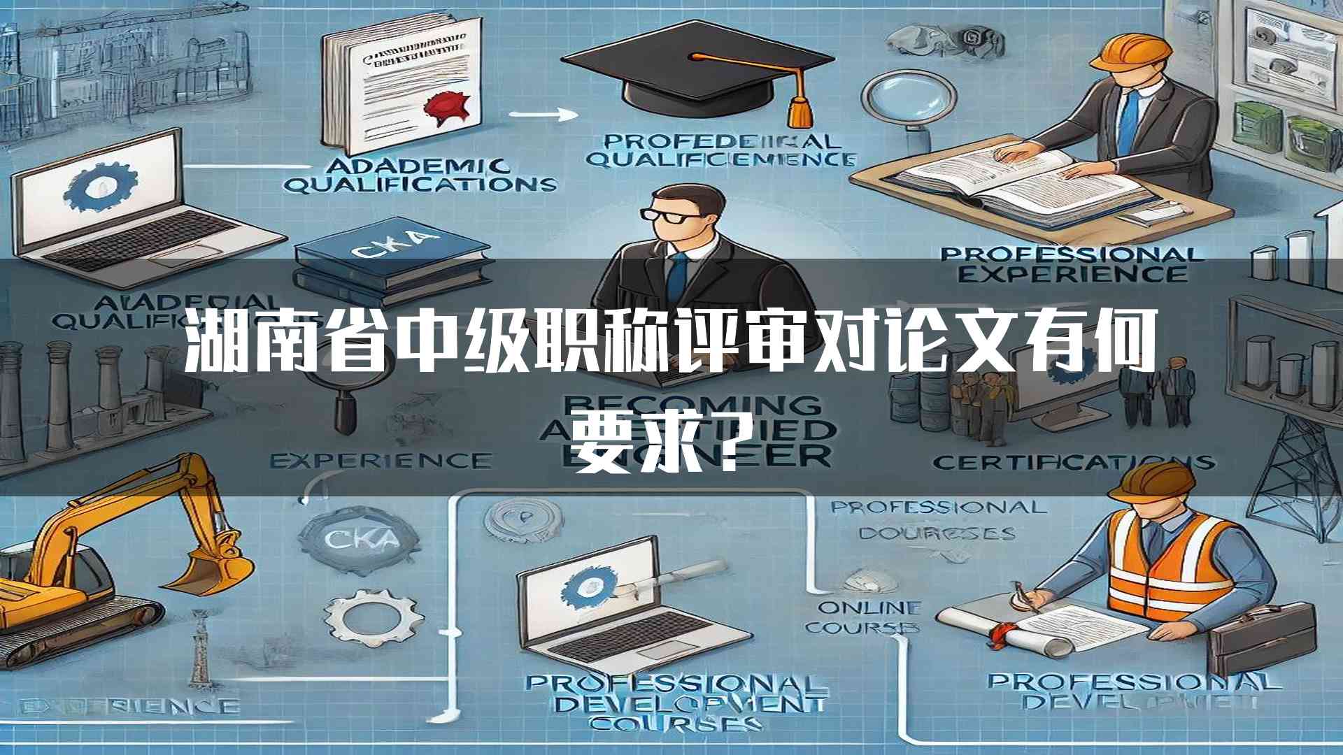 湖南省中级职称评审对论文有何要求？