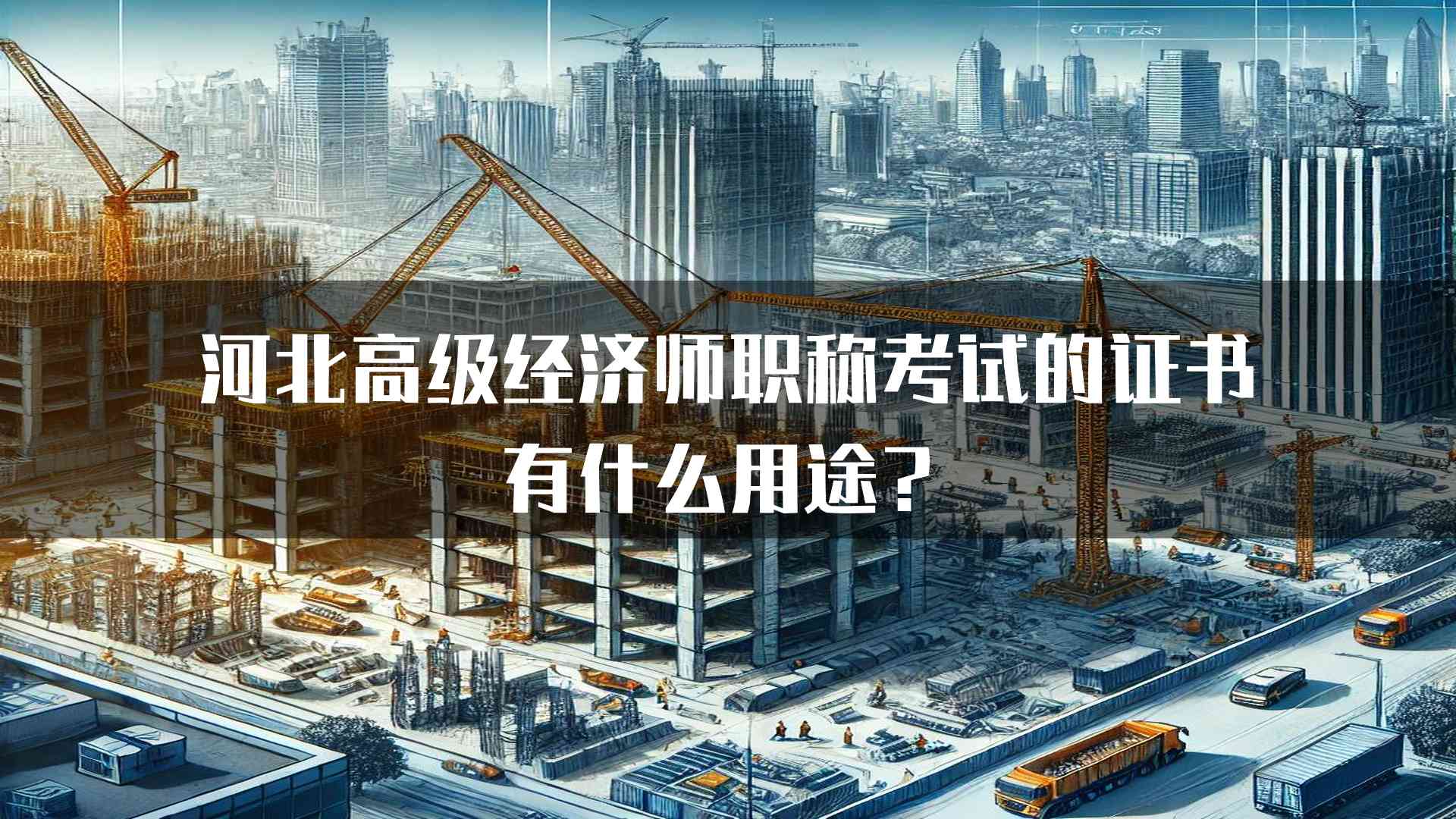 河北高级经济师职称考试的证书有什么用途？