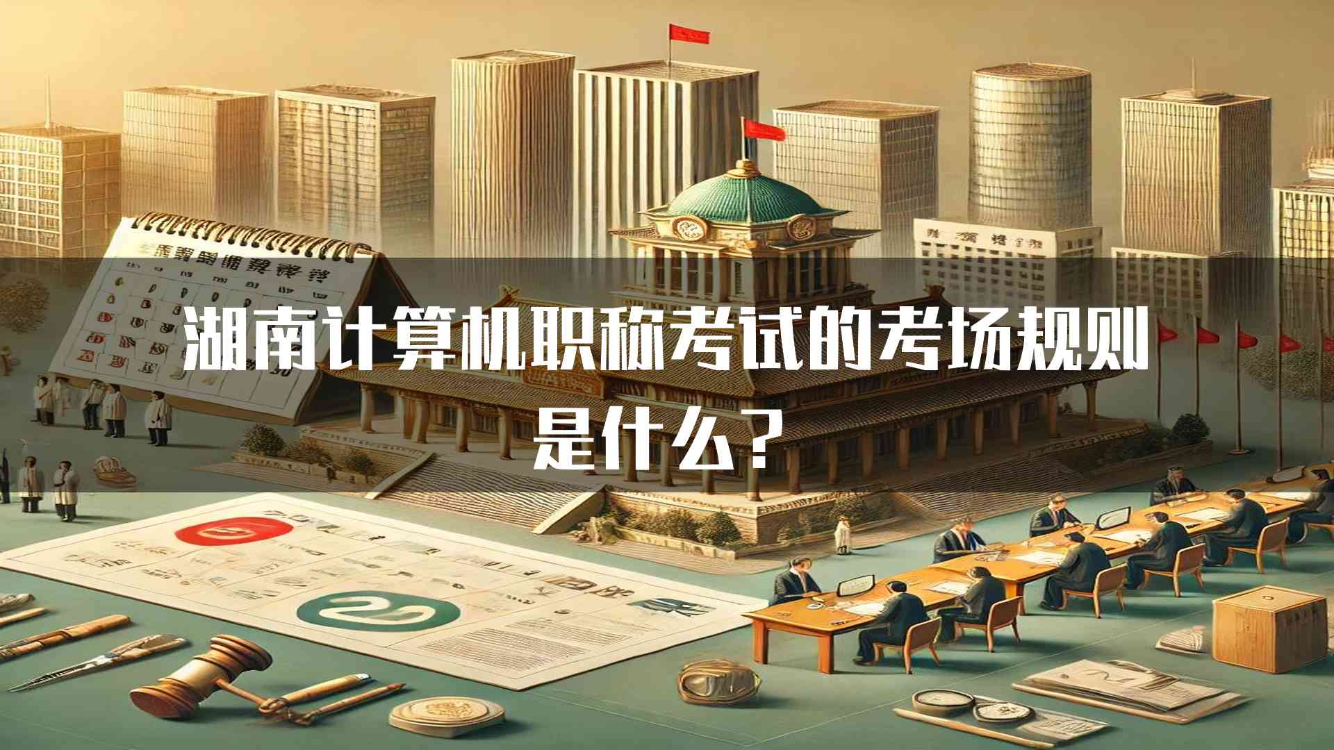 湖南计算机职称考试的考场规则是什么？