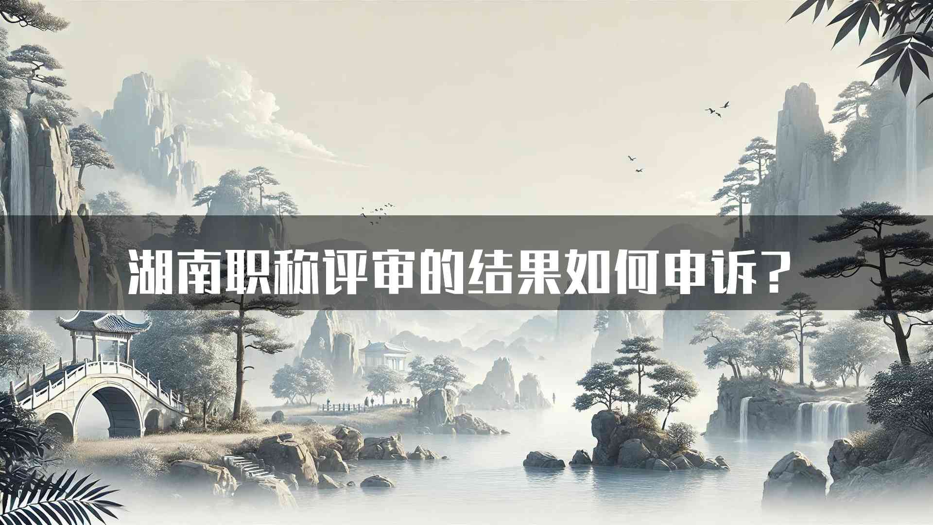 湖南职称评审的结果如何申诉？