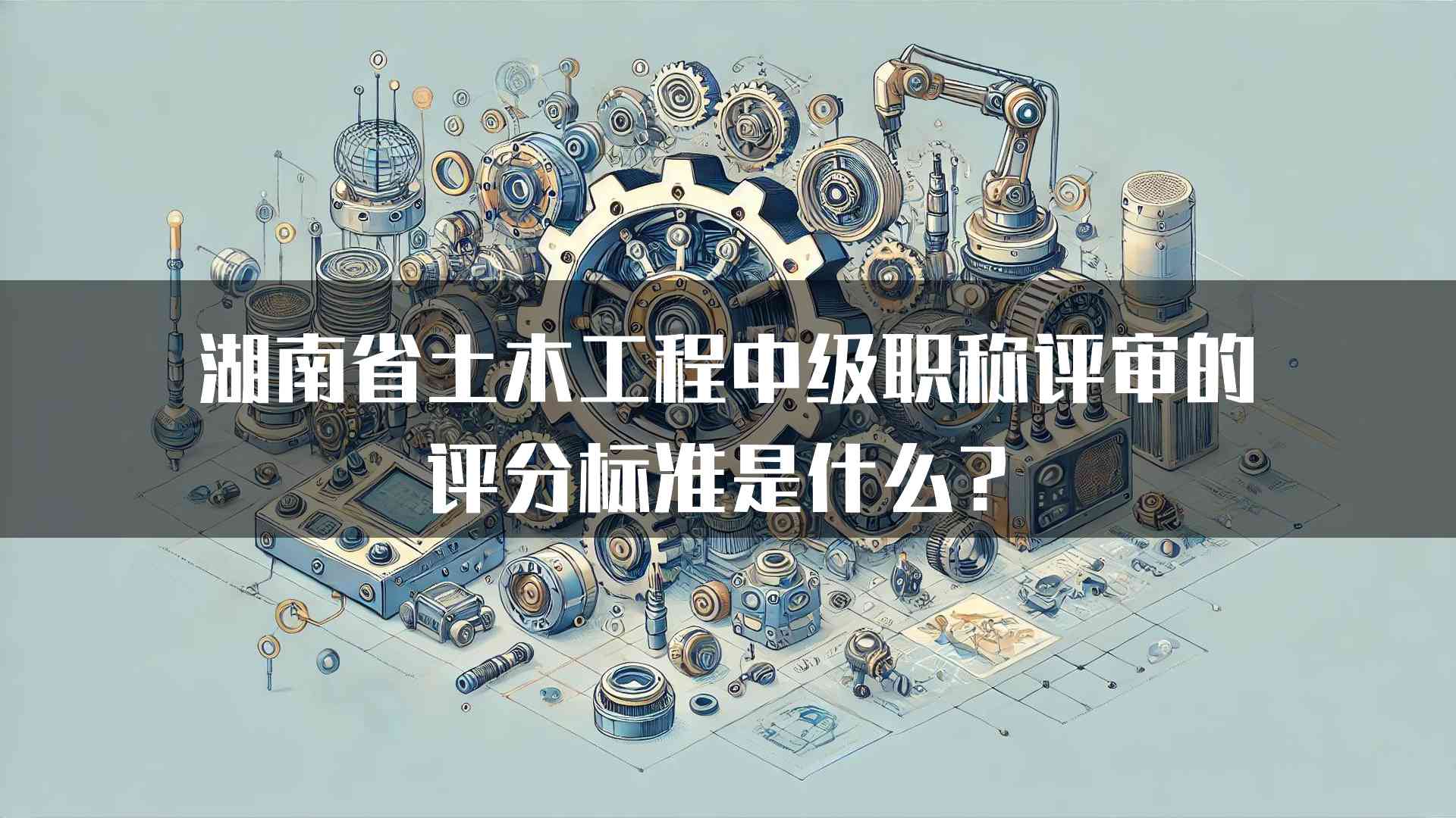 湖南省土木工程中级职称评审的评分标准是什么？