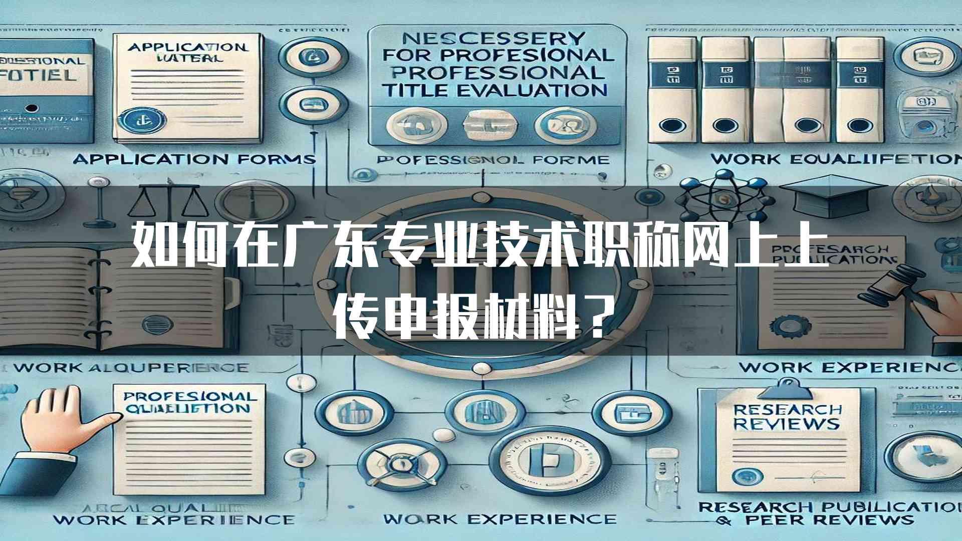 如何在广东专业技术职称网上上传申报材料？