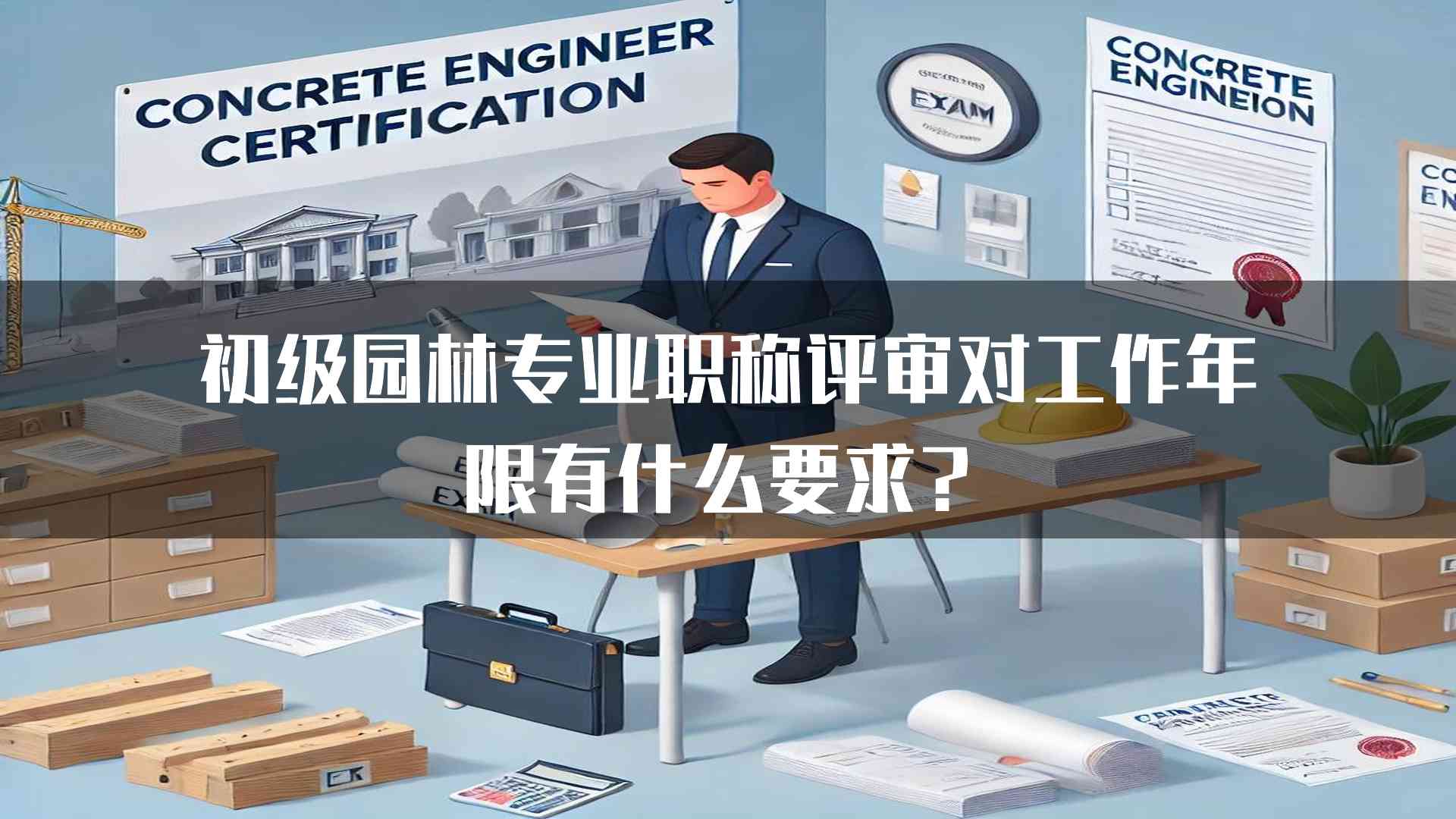 初级园林专业职称评审对工作年限有什么要求？