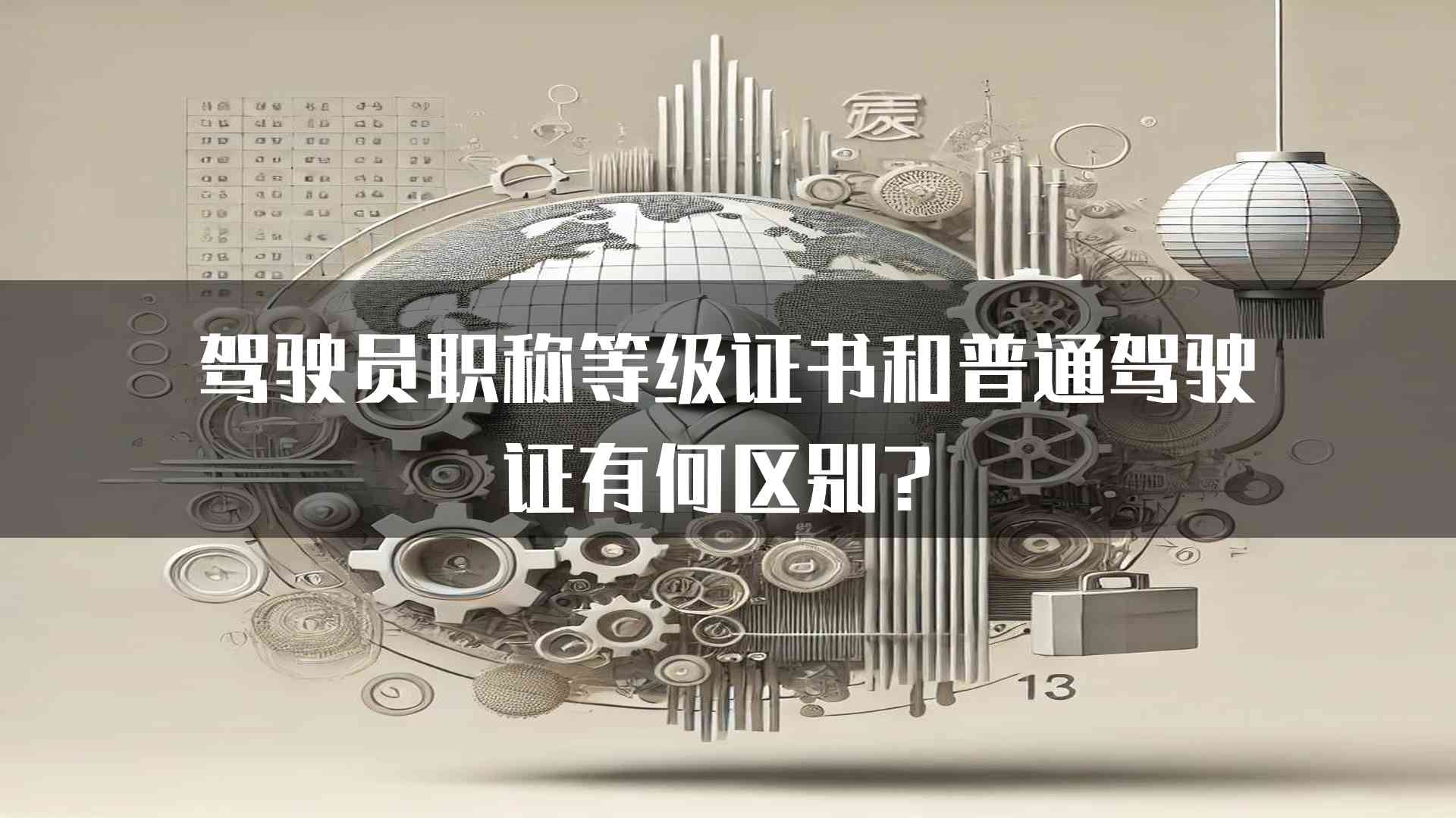 驾驶员职称等级证书和普通驾驶证有何区别？