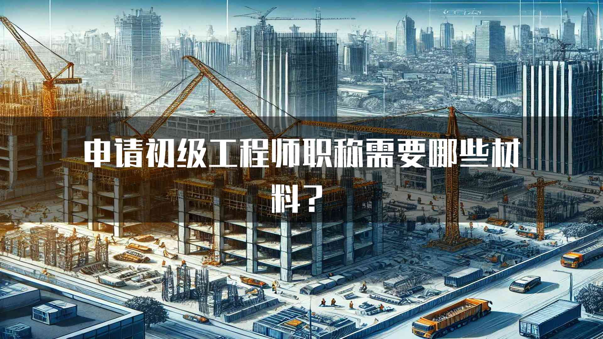 申请初级工程师职称需要哪些材料？