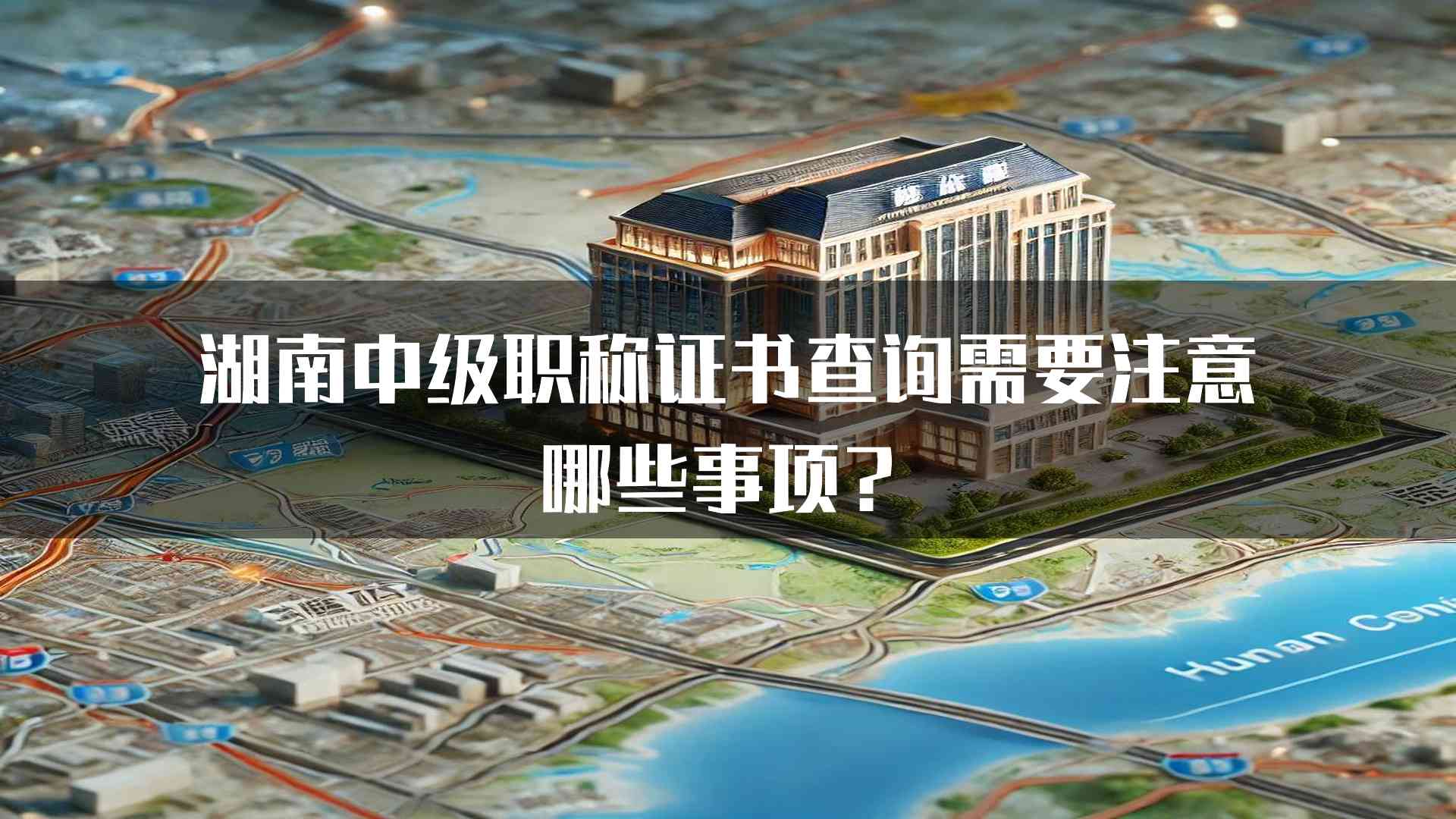 湖南中级职称证书查询需要注意哪些事项？