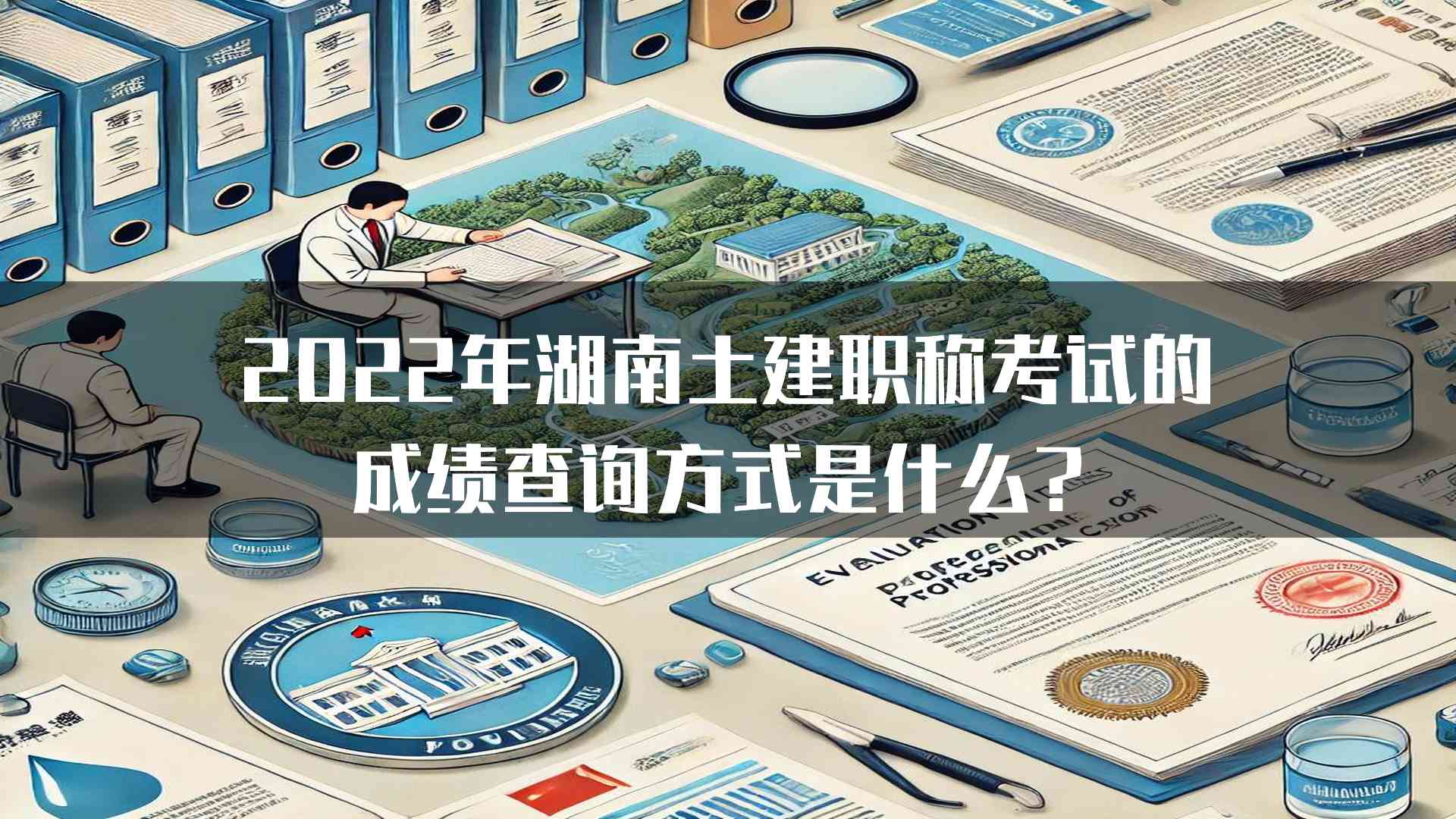 2022年湖南土建职称考试的成绩查询方式是什么？