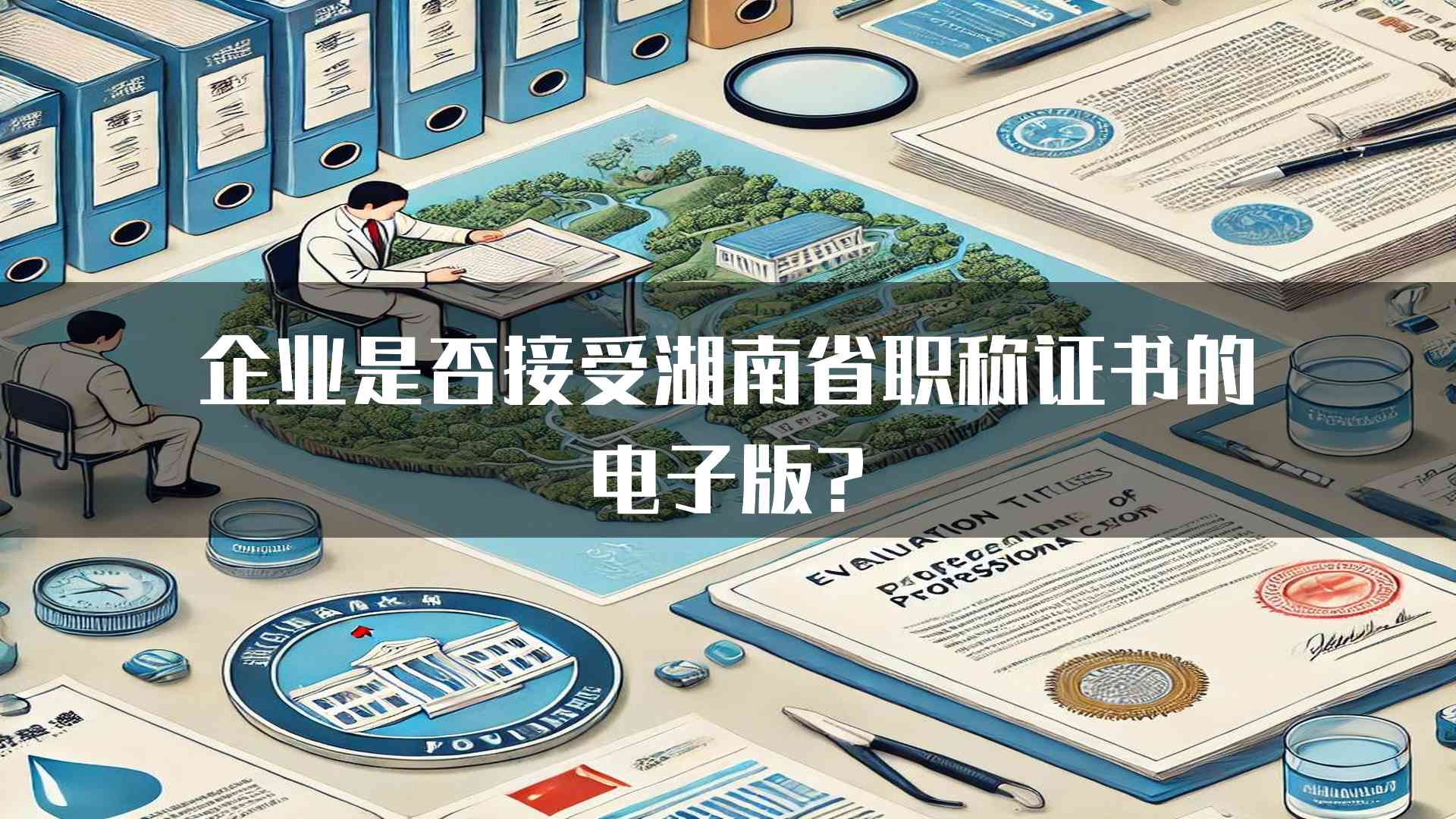 企业是否接受湖南省职称证书的电子版?