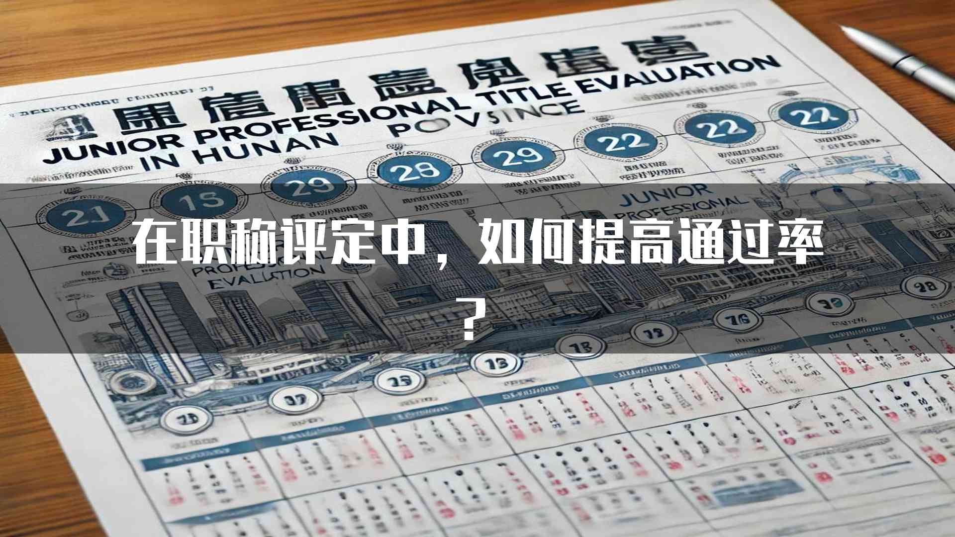 在职称评定中，如何提高通过率？