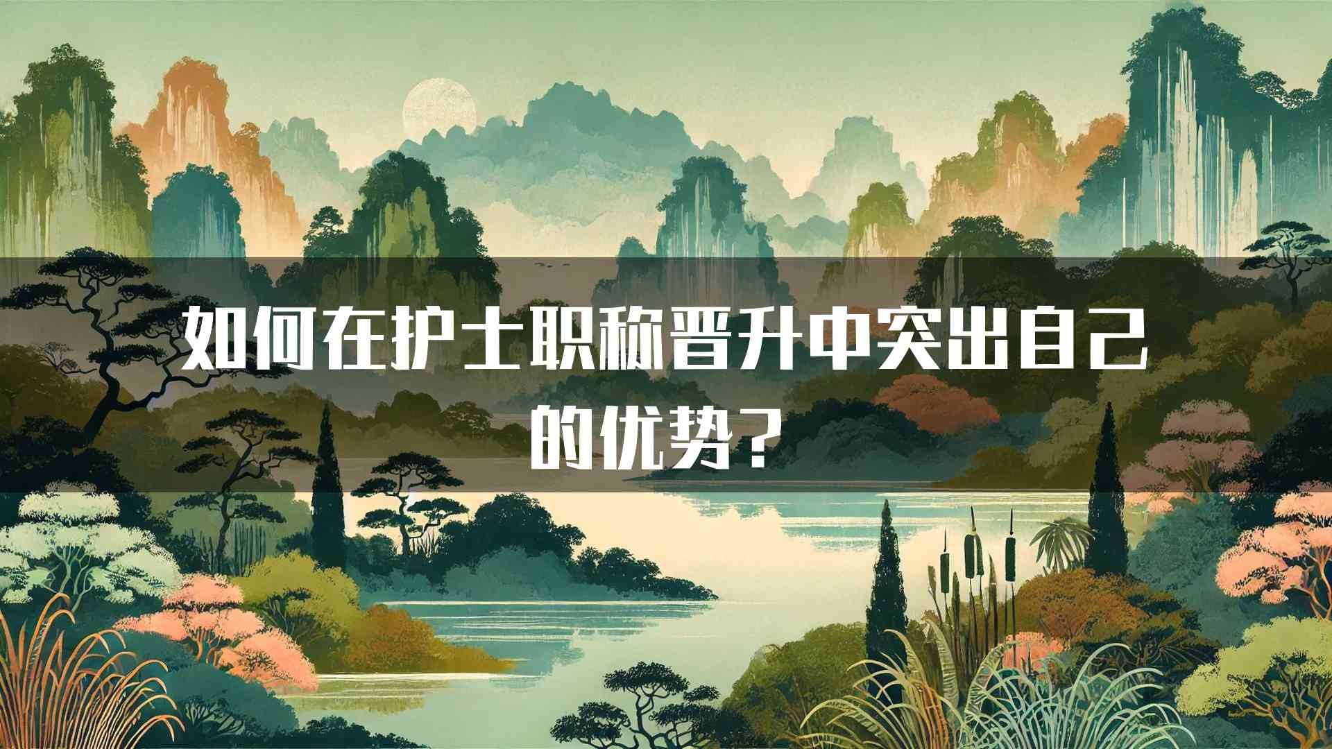 如何在护士职称晋升中突出自己的优势？