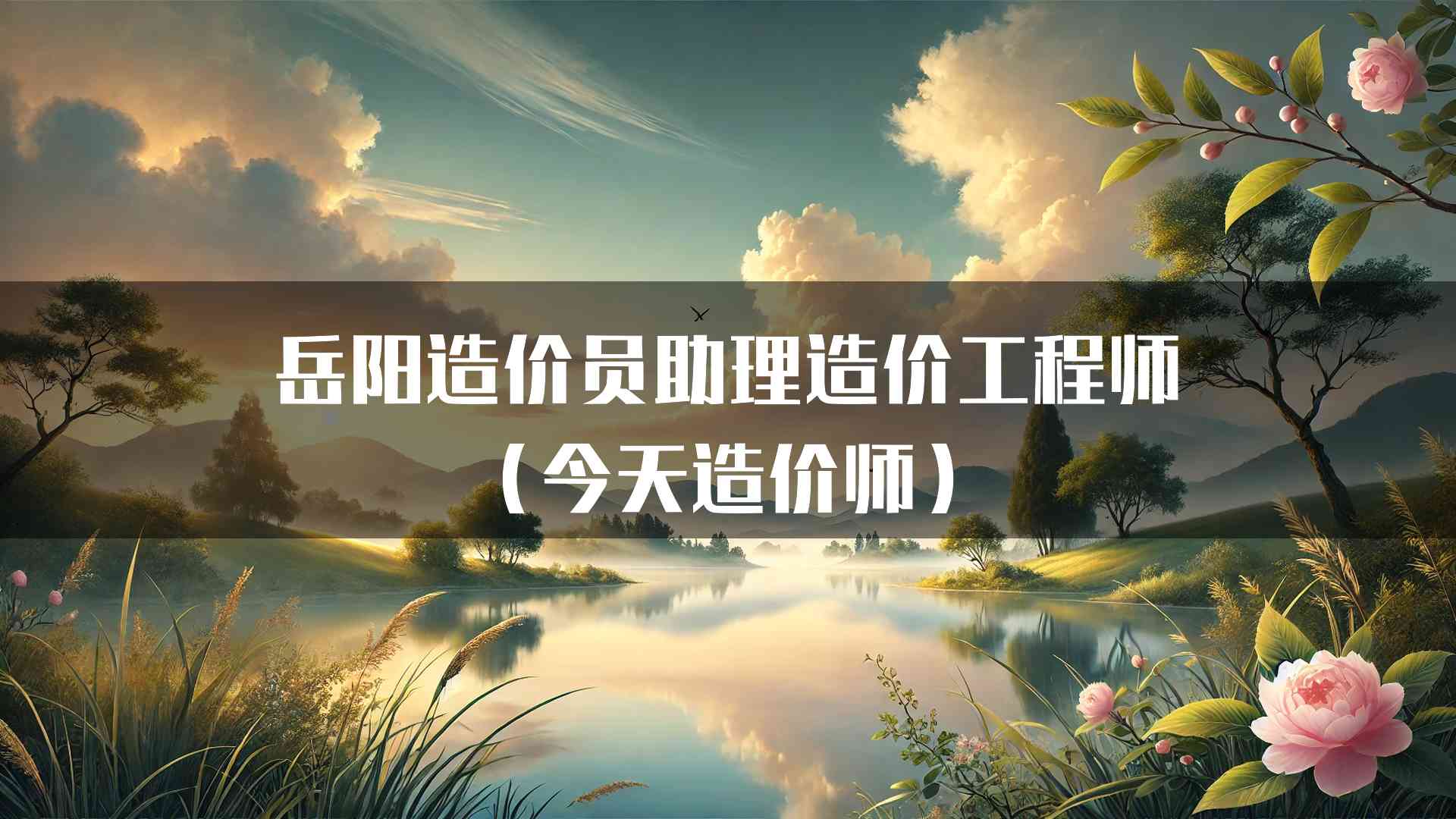 岳阳造价员助理造价工程师（今天造价师）