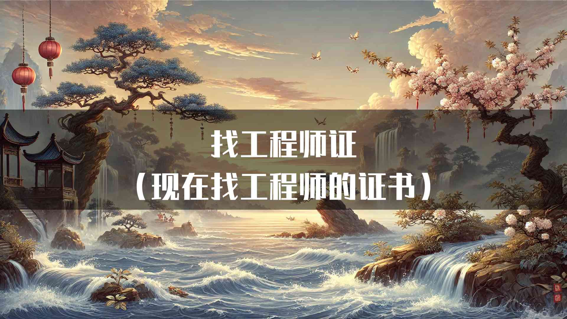 找工程师证（现在找工程师的证书）