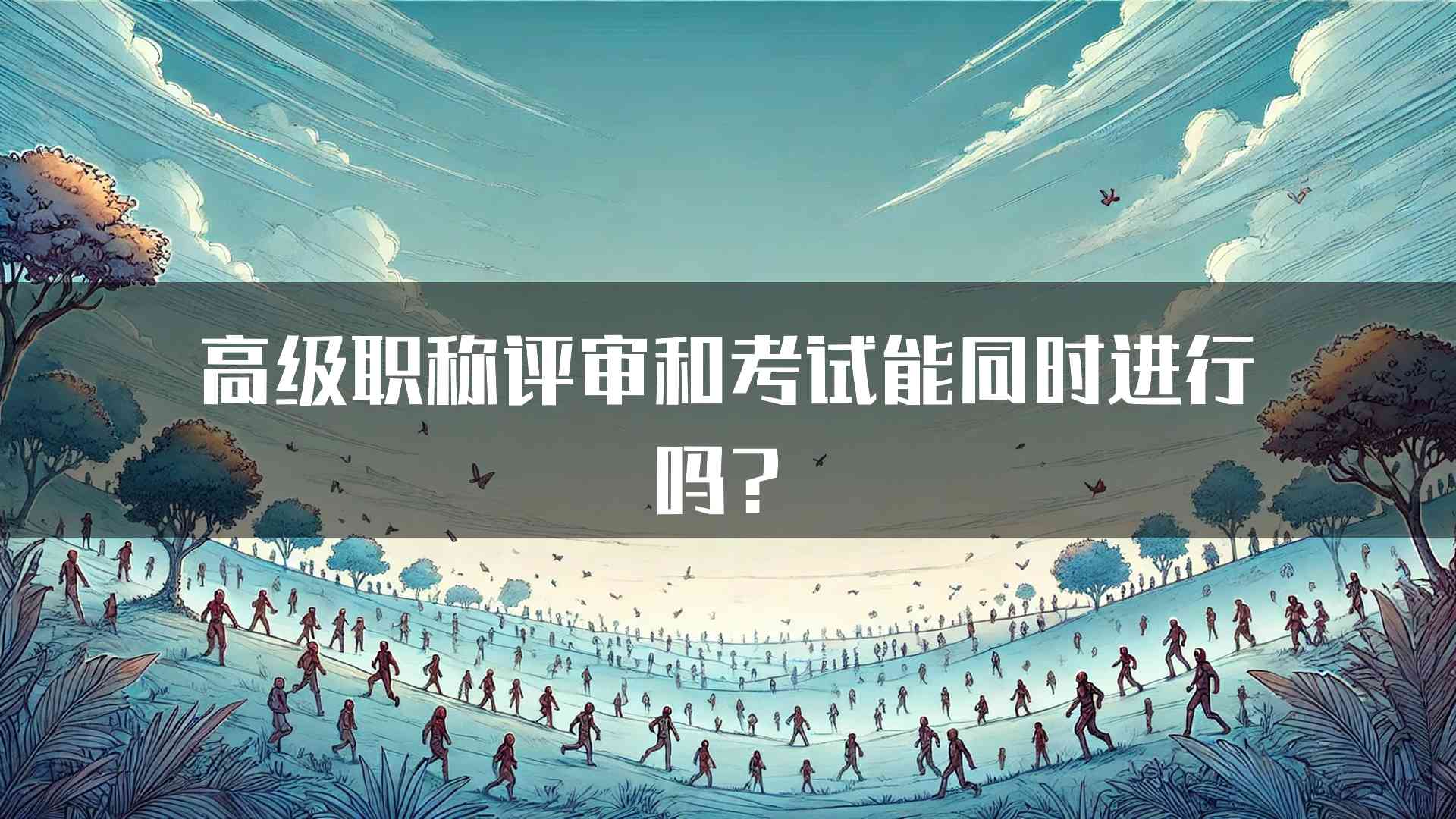 高级职称评审和考试能同时进行吗？