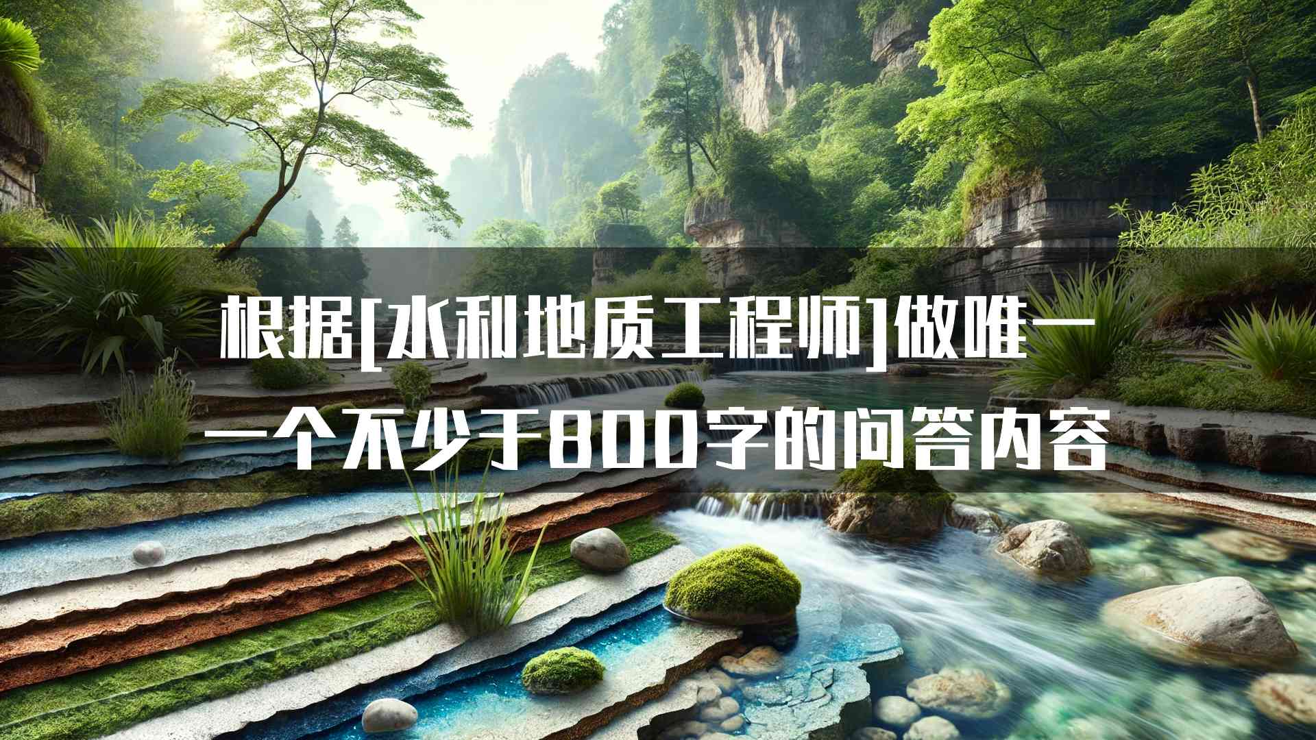 水利地质工程师