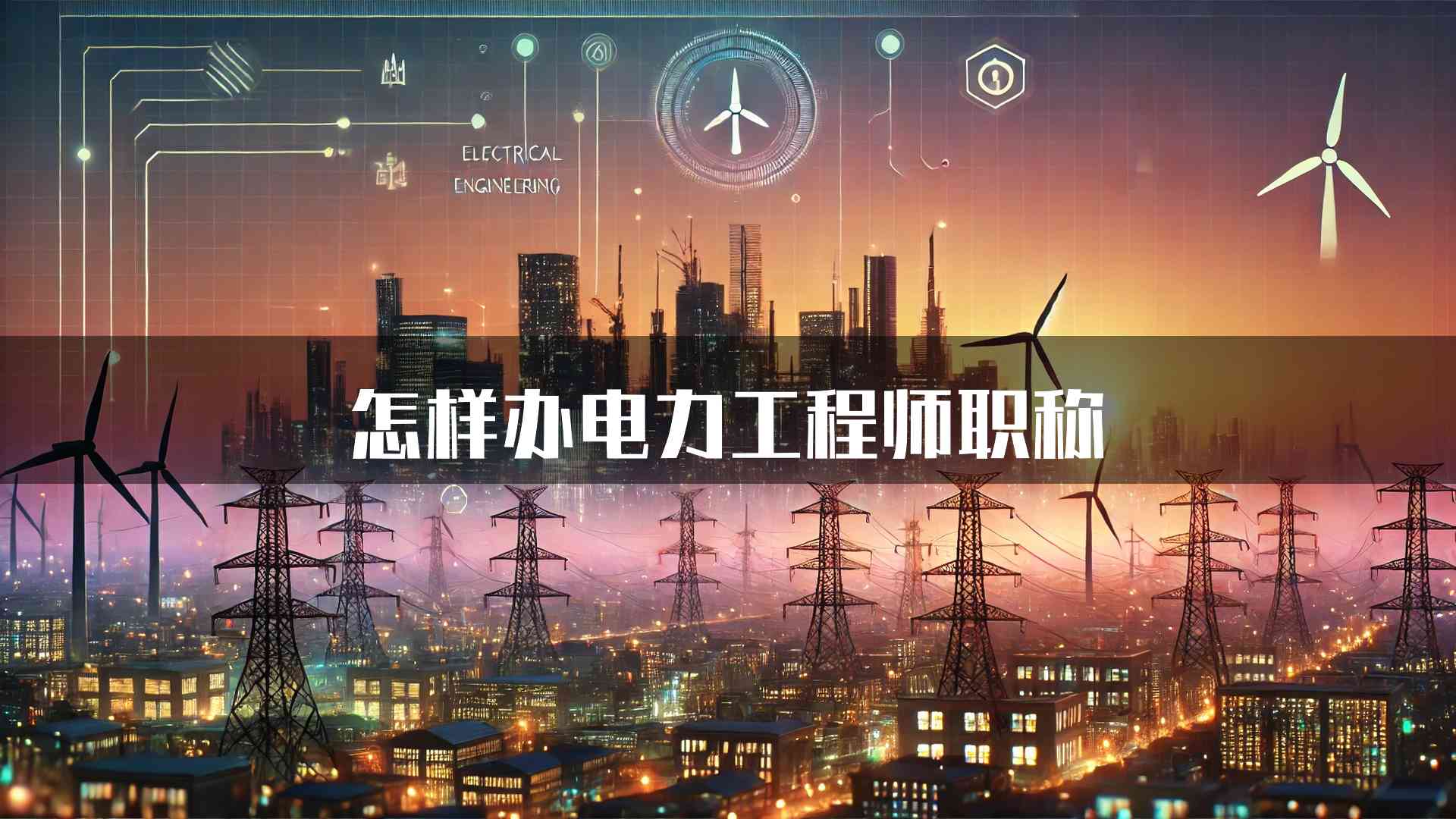 怎样办电力工程师职称