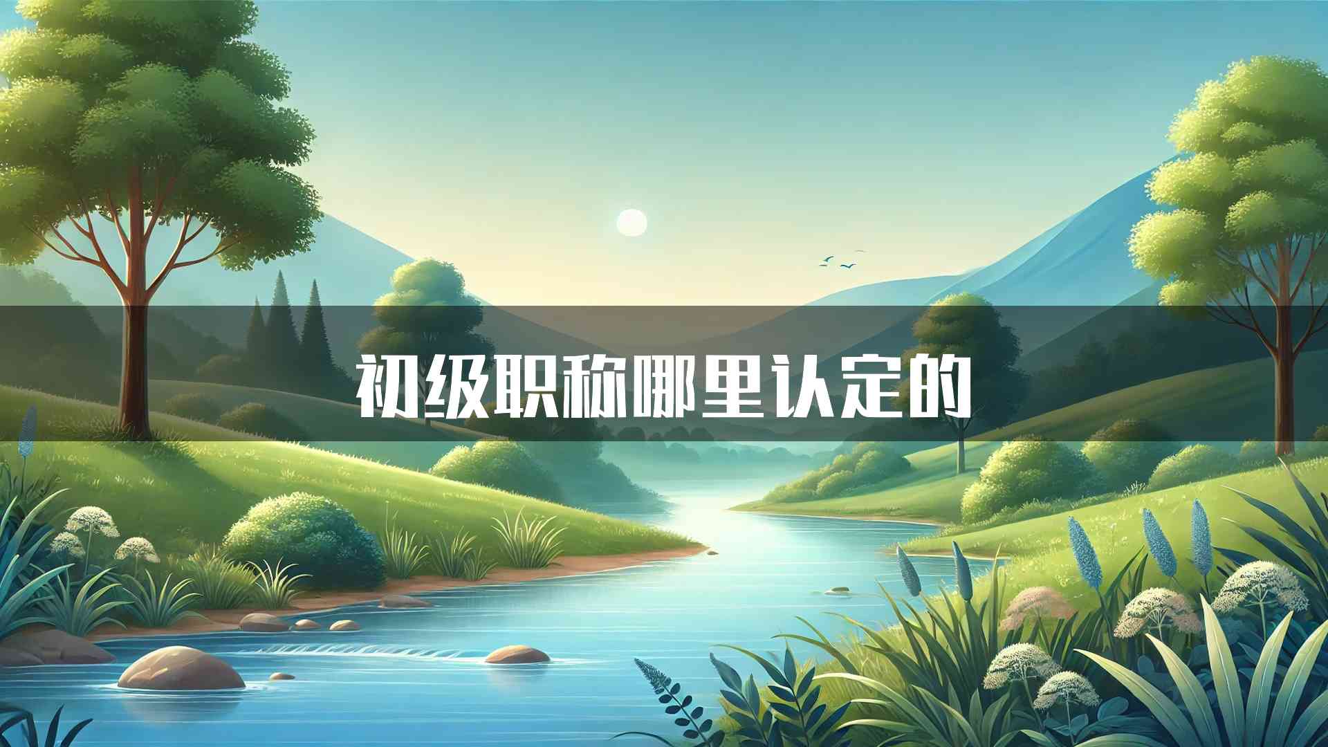 初级职称哪里认定的