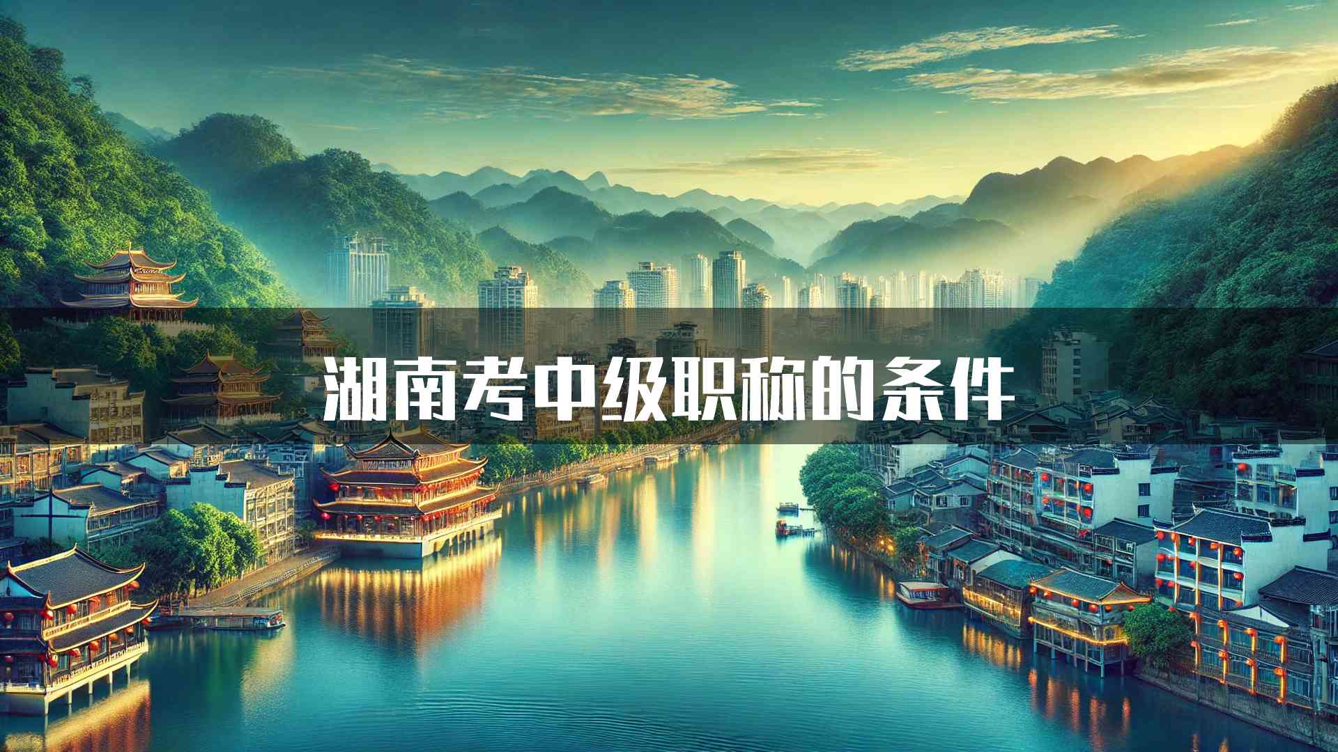 湖南考中级职称的条件