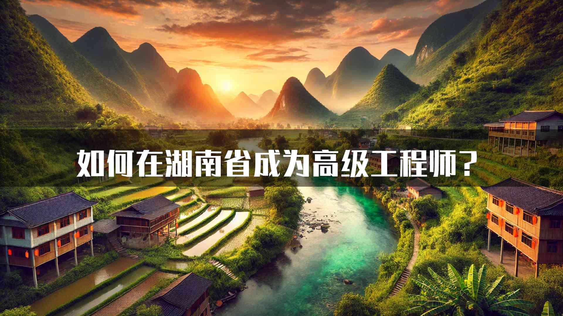 如何在湖南省成为高级工程师？