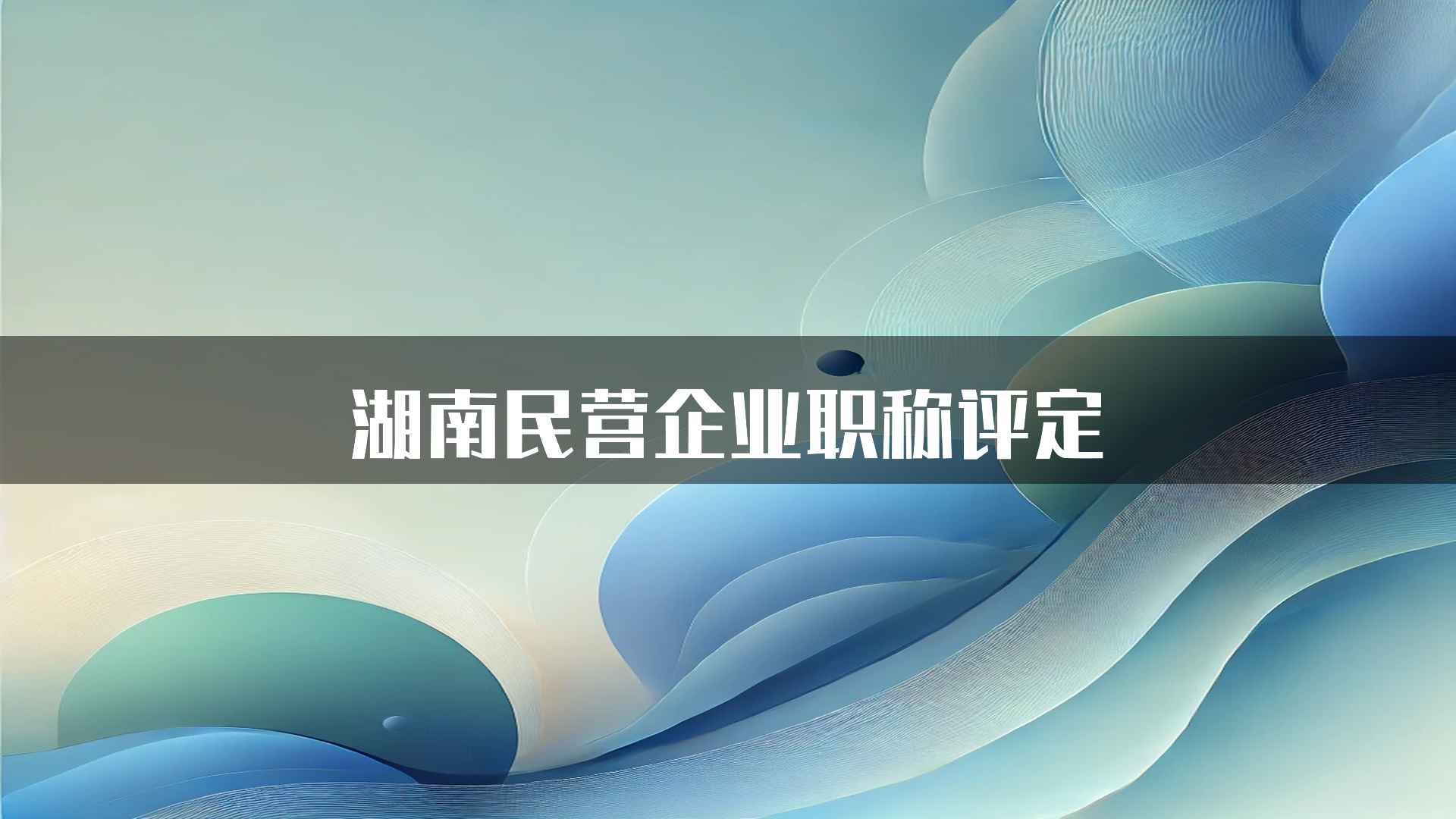 湖南民营企业职称评定