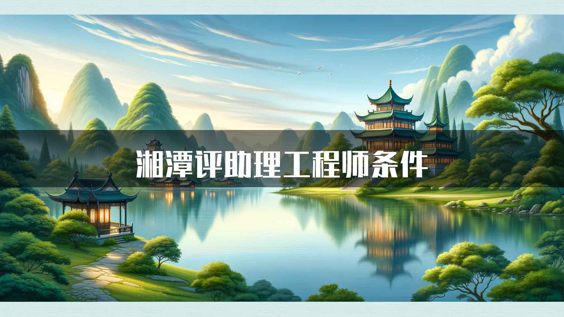 湘潭评助理工程师条件