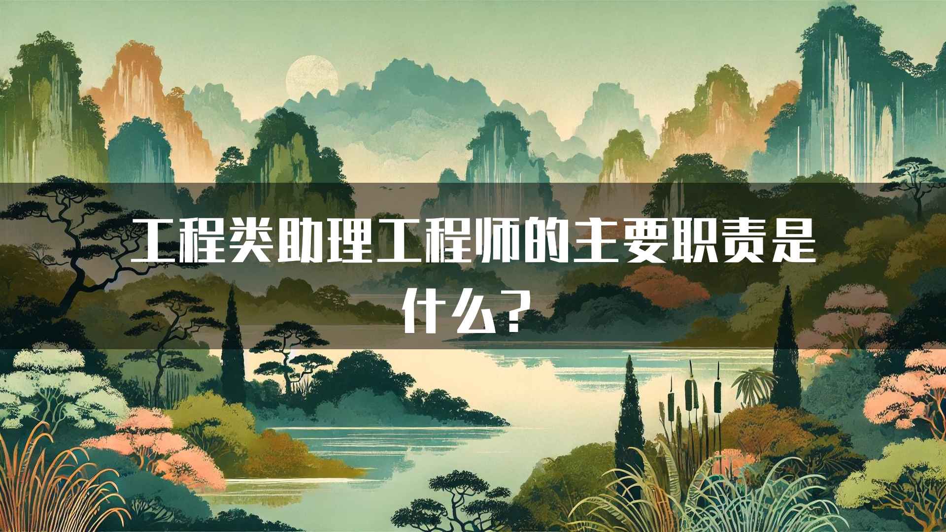 工程类助理工程师的主要职责是什么？