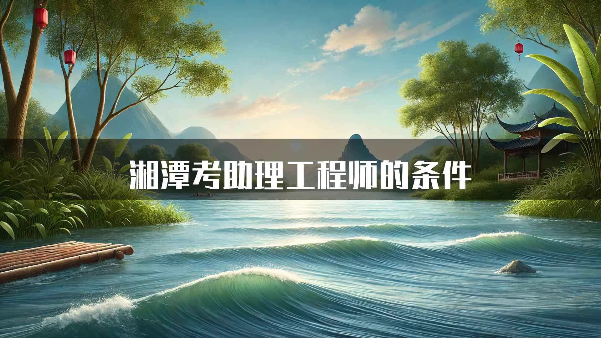 湘潭考助理工程师的条件