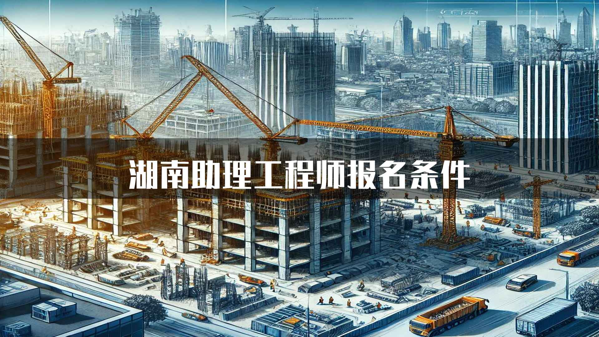 湖南助理工程师报名条件