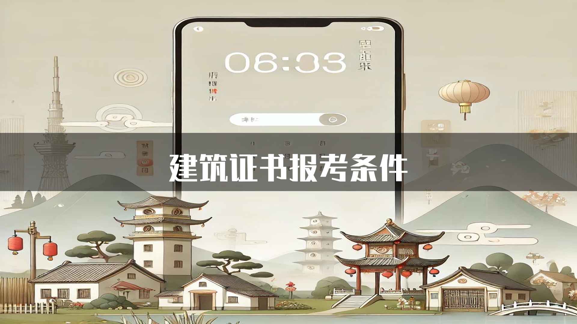 建筑证书报考条件