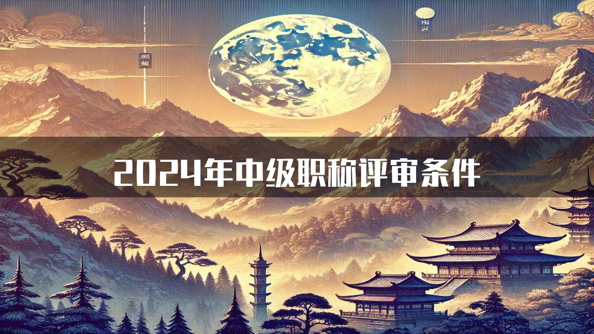 2024年中级职称评审条件