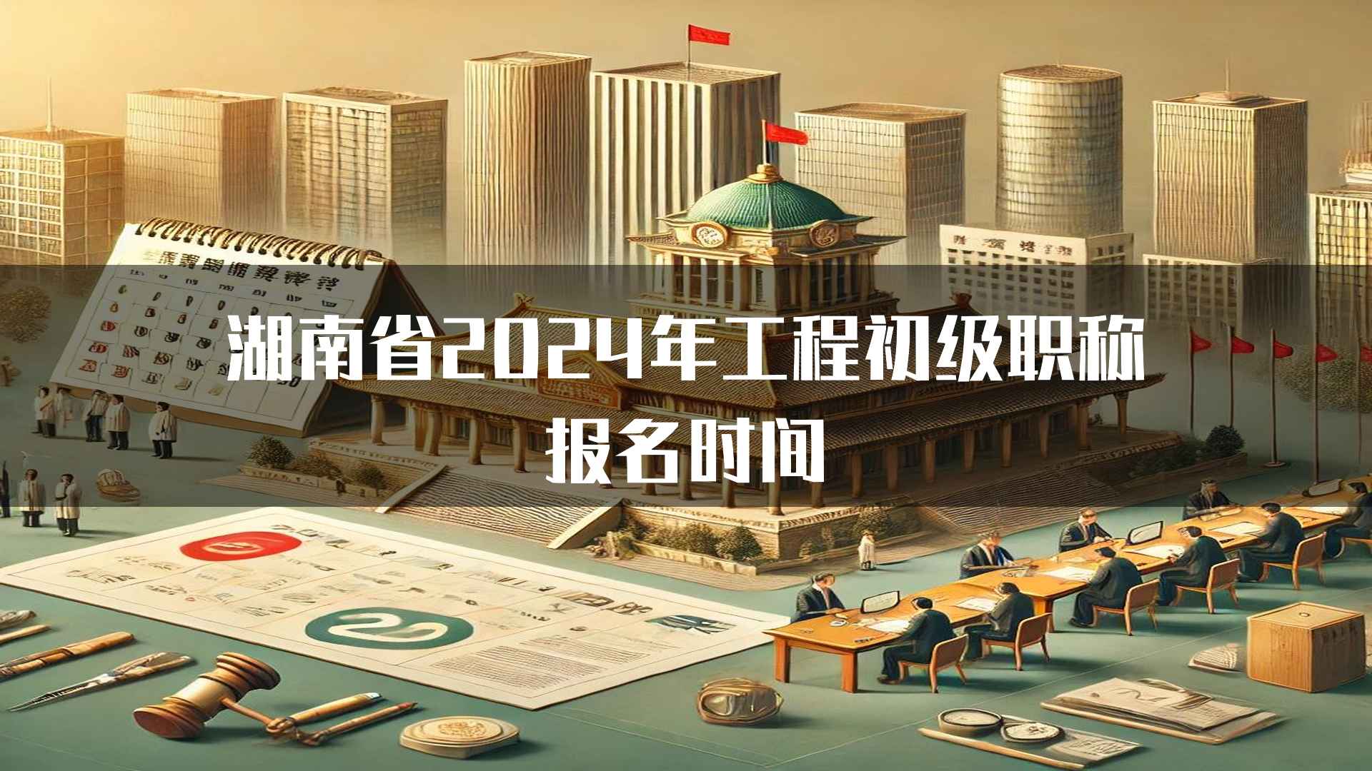 湖南省2024年工程初级职称报名时间